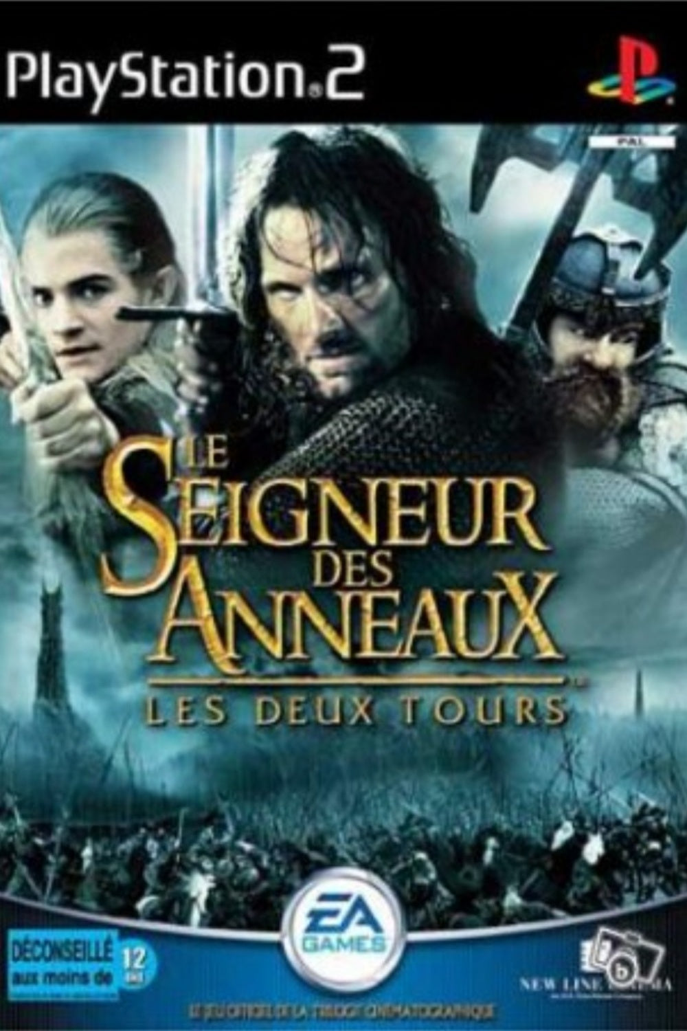 Jeu PS2 - LE SEIGNEUR DES ANNEAUX : LES DEUX TOURS