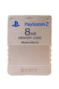 Carte Mémoire PlayStation 2 (PS2) Magic Gate 8MB Grise (Silver)