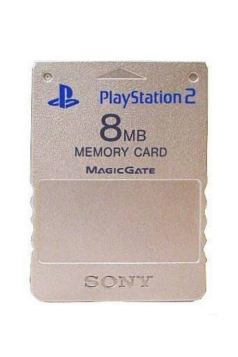 Carte Mémoire PlayStation 2 (PS2) Magic Gate 8MB Grise (Silver)