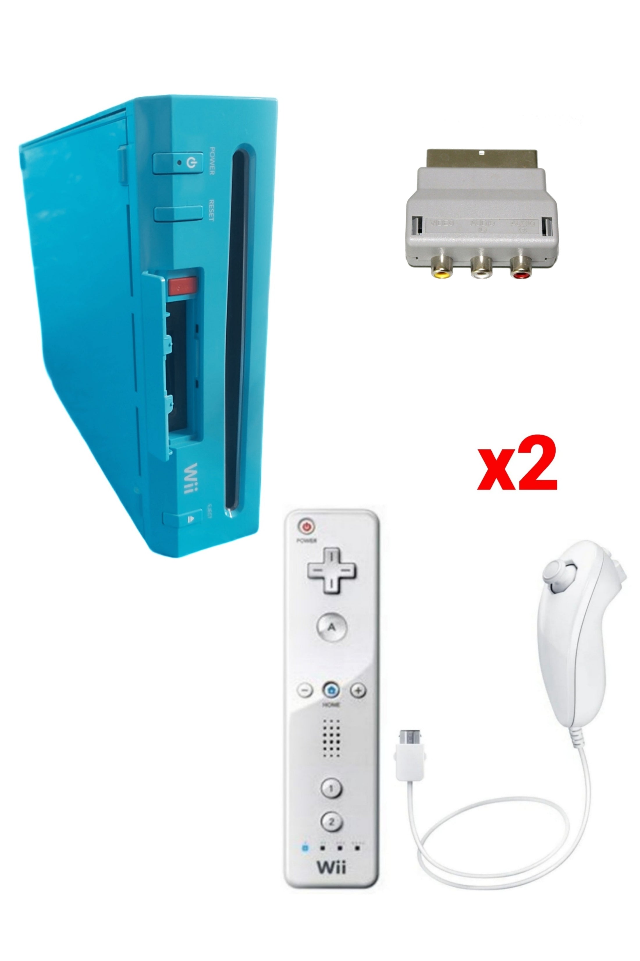 Console Nintendo WII BLEUE (Non Rétro-compatible Gamecube)