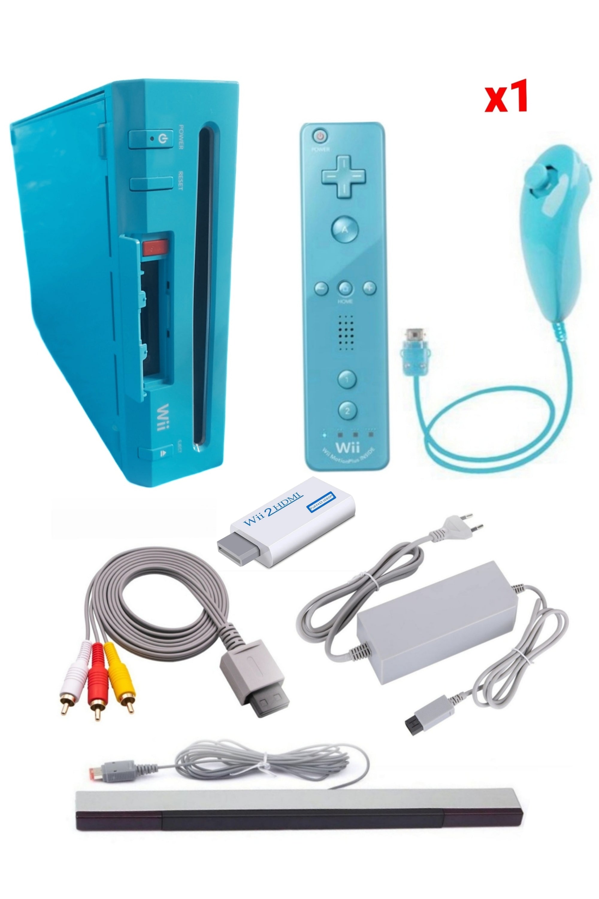Console Nintendo WII BLEUE (Non Rétro-compatible Gamecube)