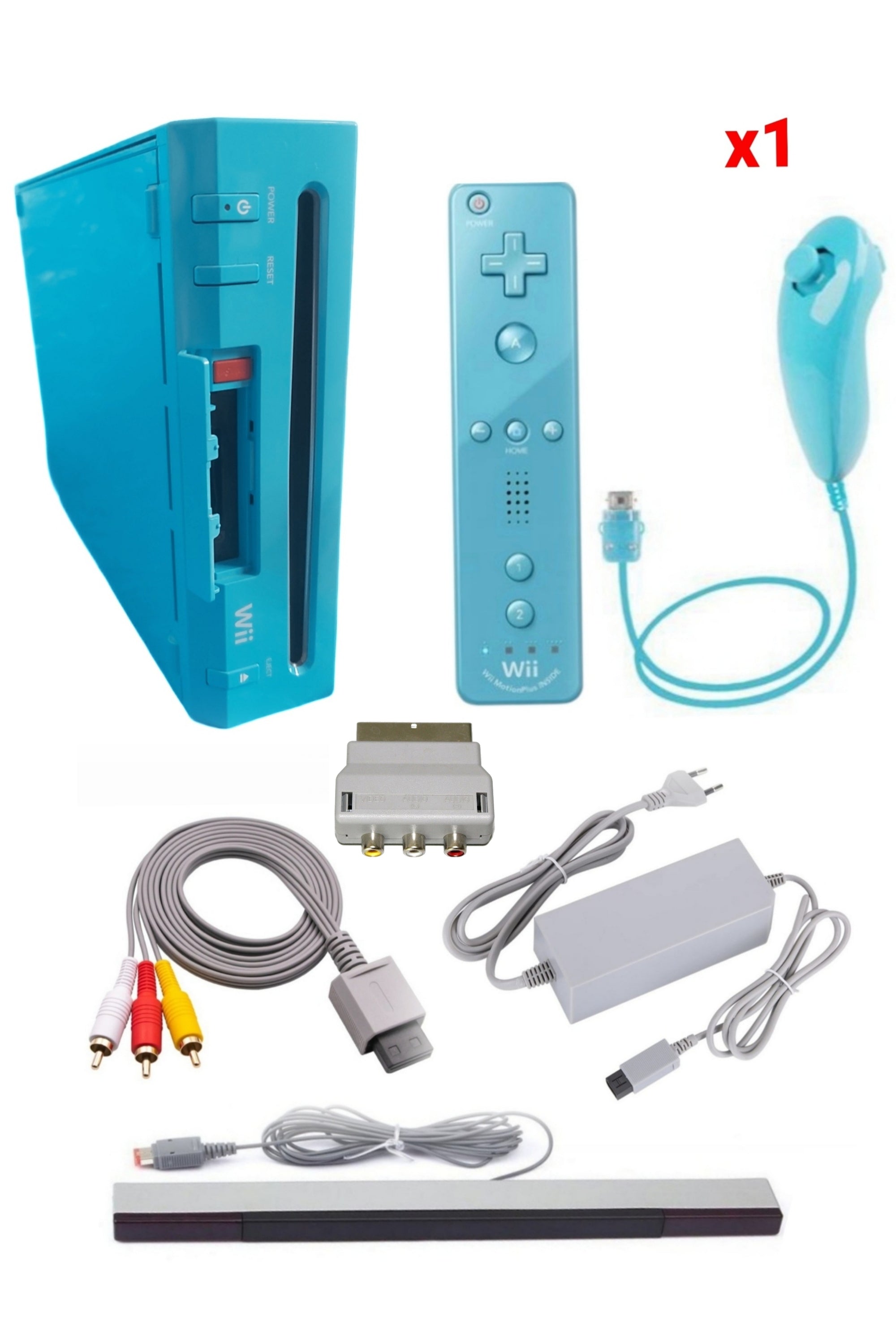 Console Nintendo WII BLEUE (Non Rétro-compatible Gamecube)