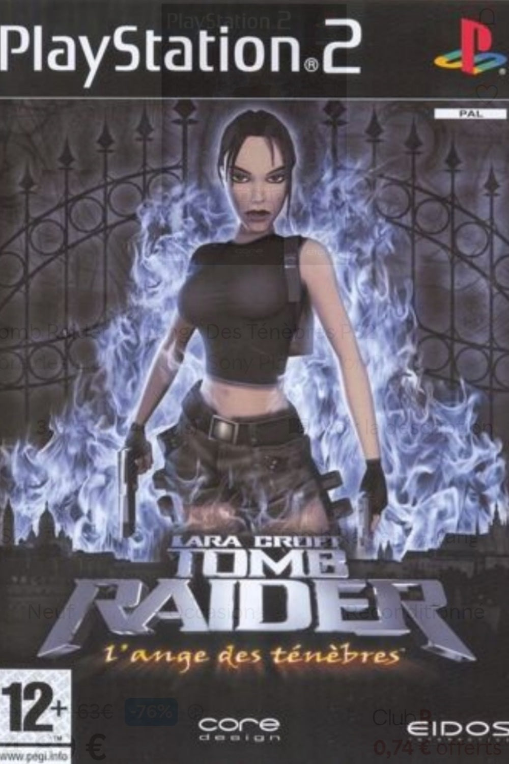 Jeu PS2 - LARA CROFT TOMB RAIDER : L'ANGE DES TÉNÈBRES