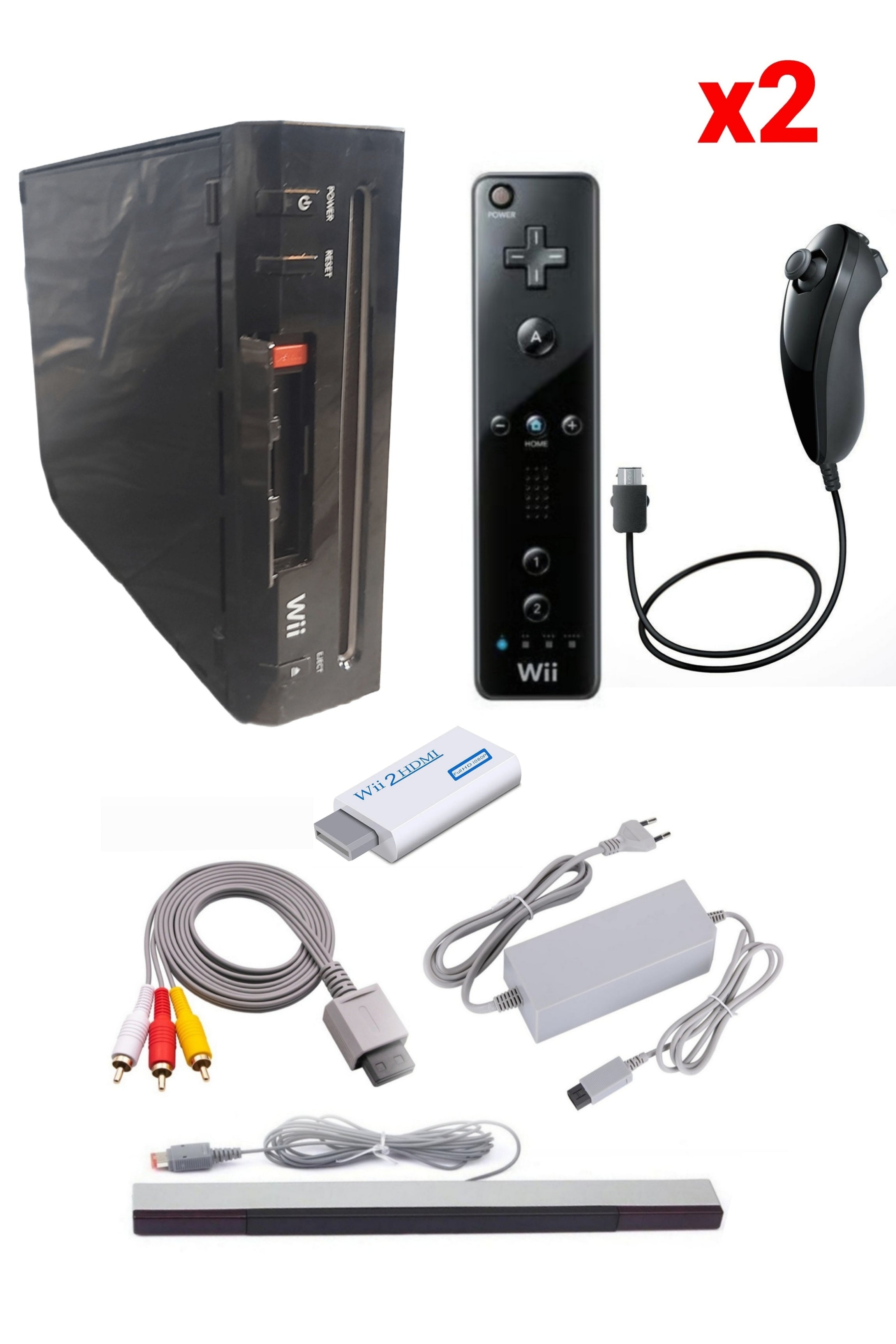 Console Nintendo WII NOIRE (Version non rétro-compatible)