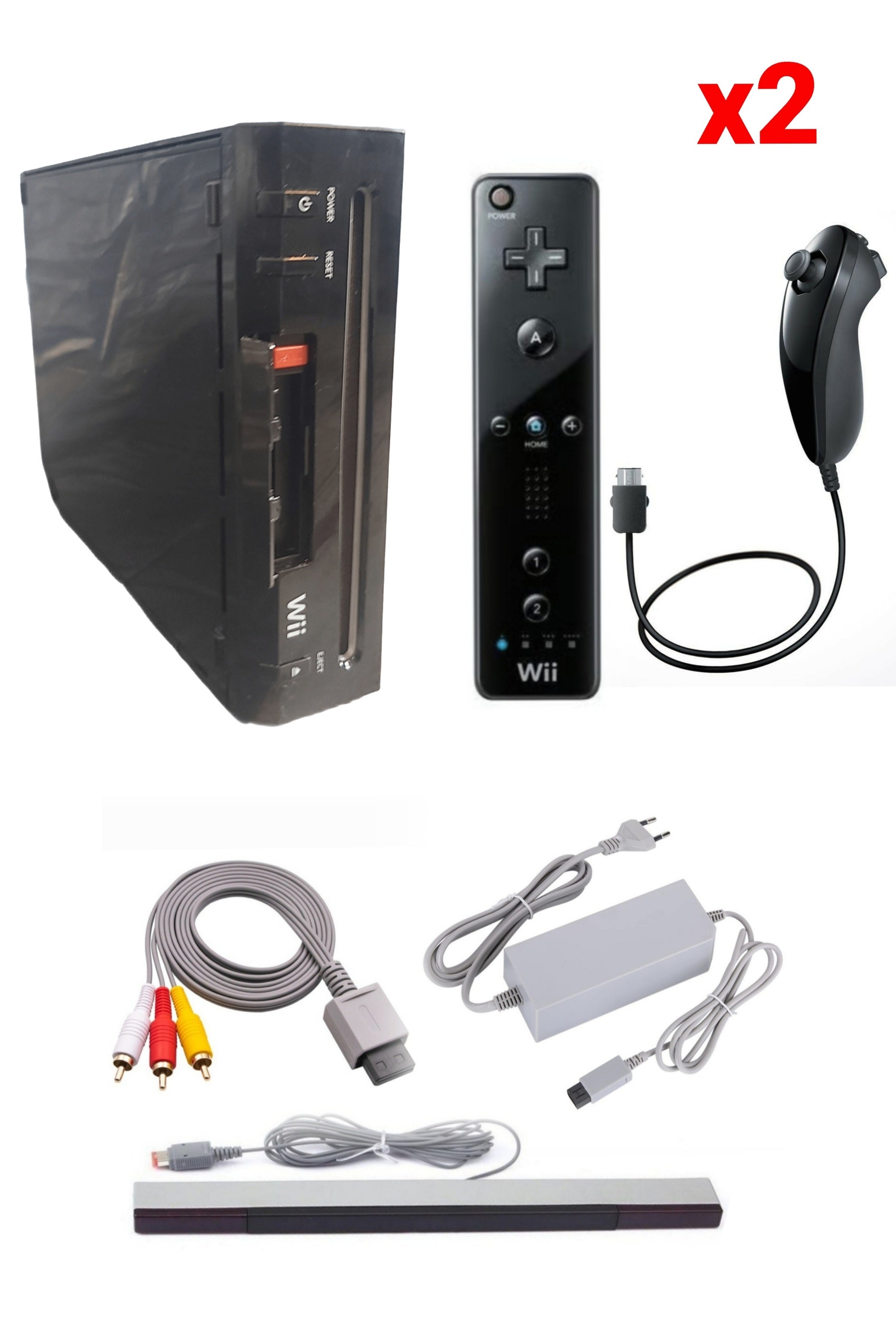 Console Nintendo WII NOIRE (Version non rétro-compatible)