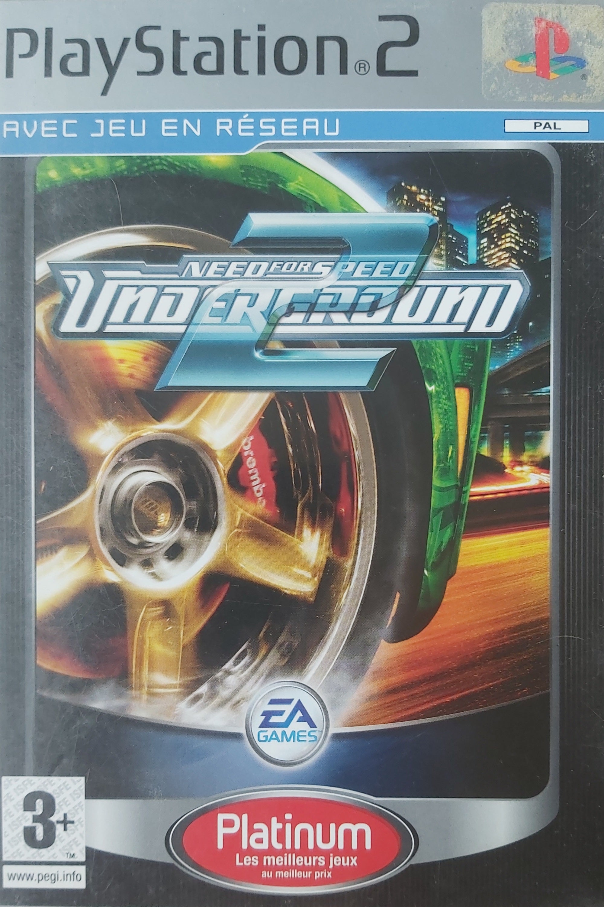Jeu PS2 - NEED FOR SPEED : UNDERGROUND 2 (Platinum)