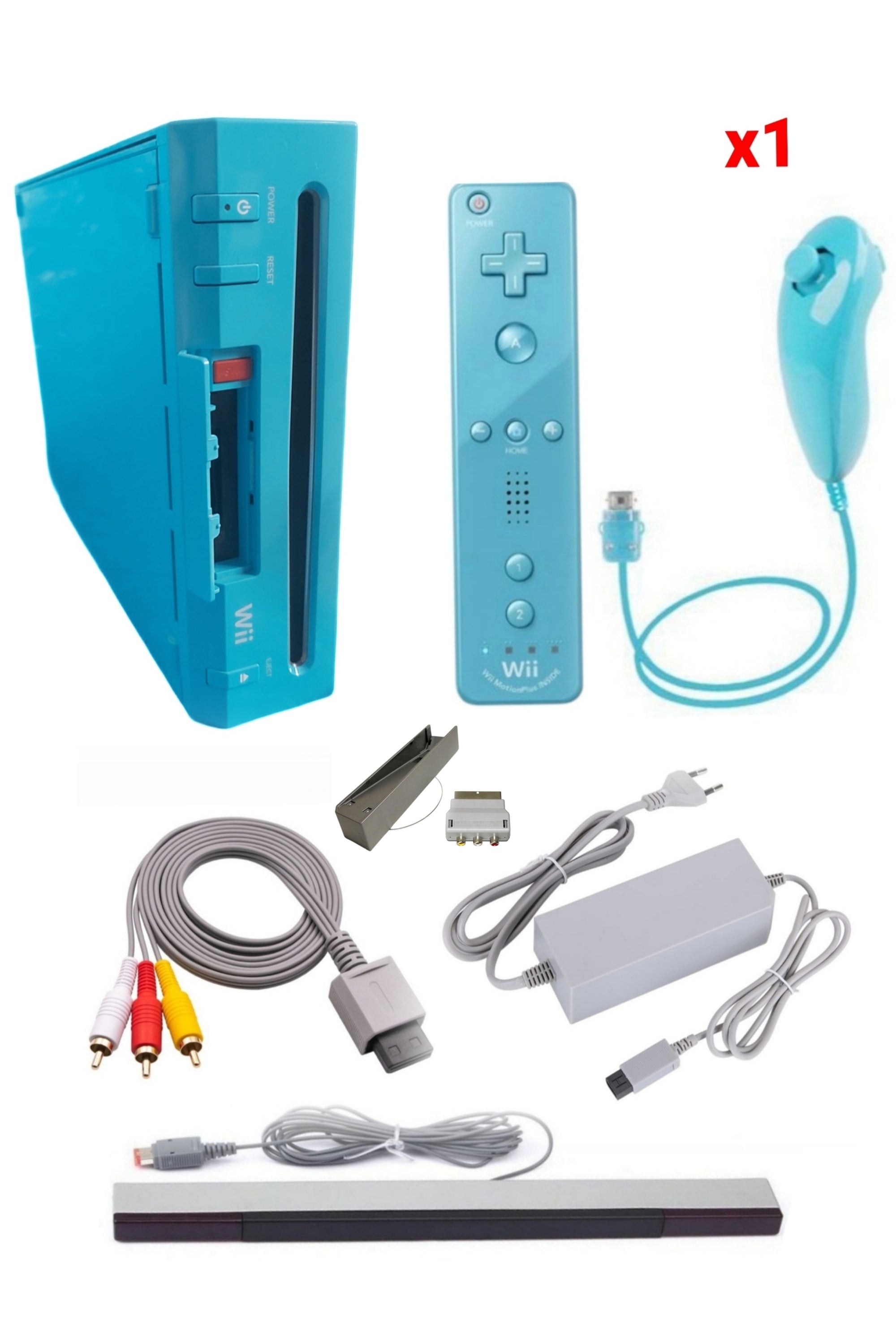 Console Nintendo WII BLEUE (Non Rétro-compatible Gamecube)