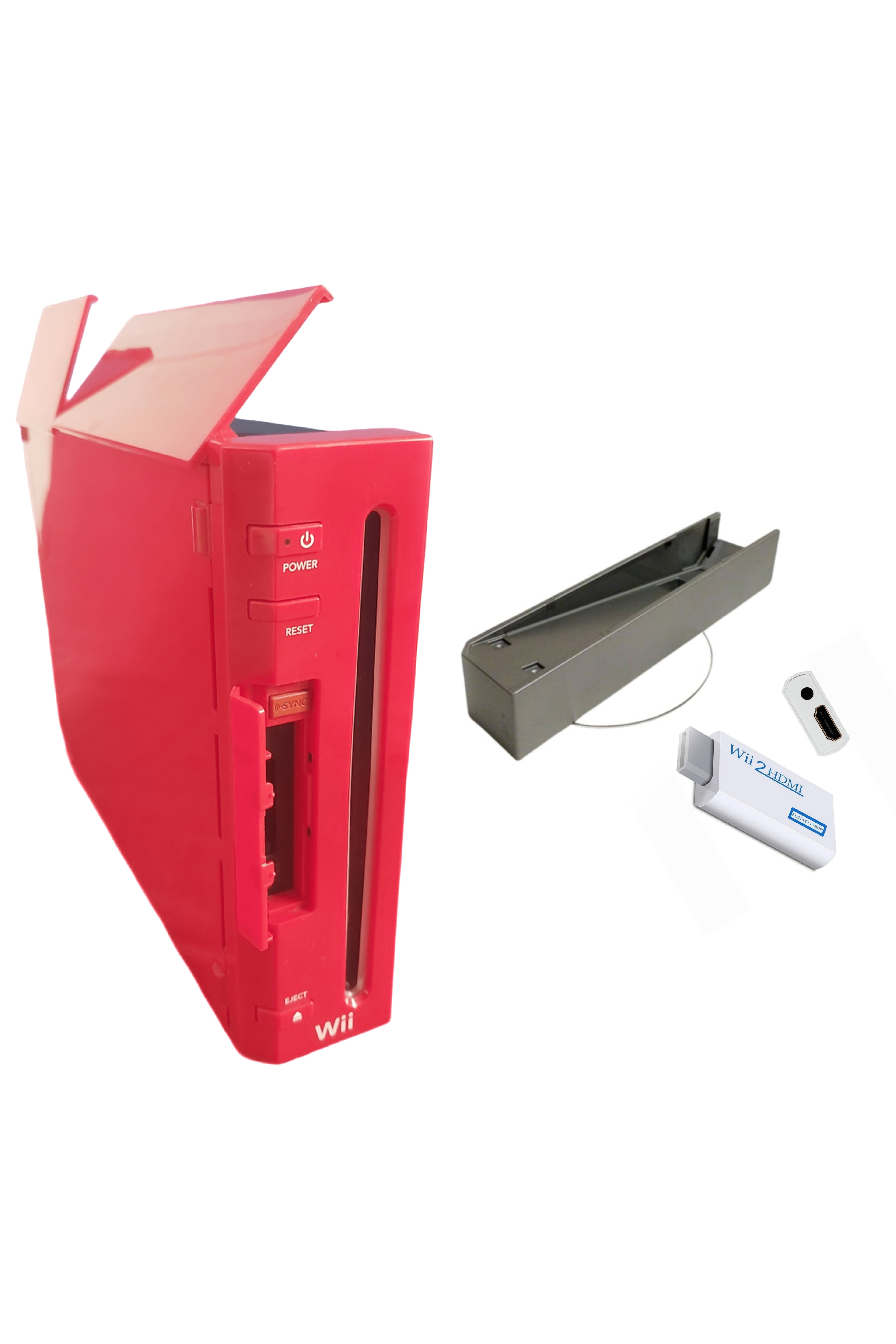 Console Nintendo WII ROUGE (Rétro-compatible Gamecube)