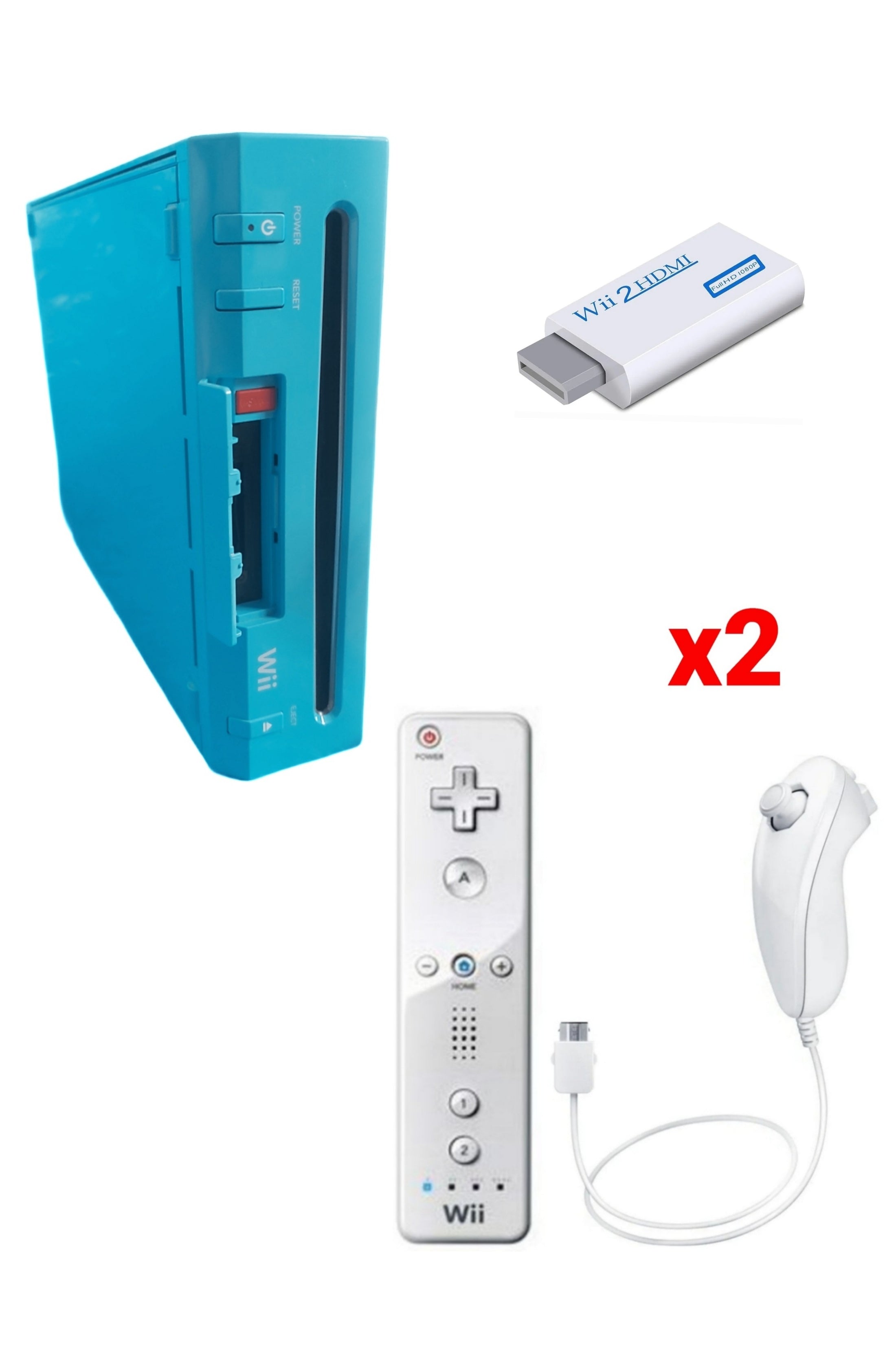 Console Nintendo WII BLEUE (Non Rétro-compatible Gamecube)