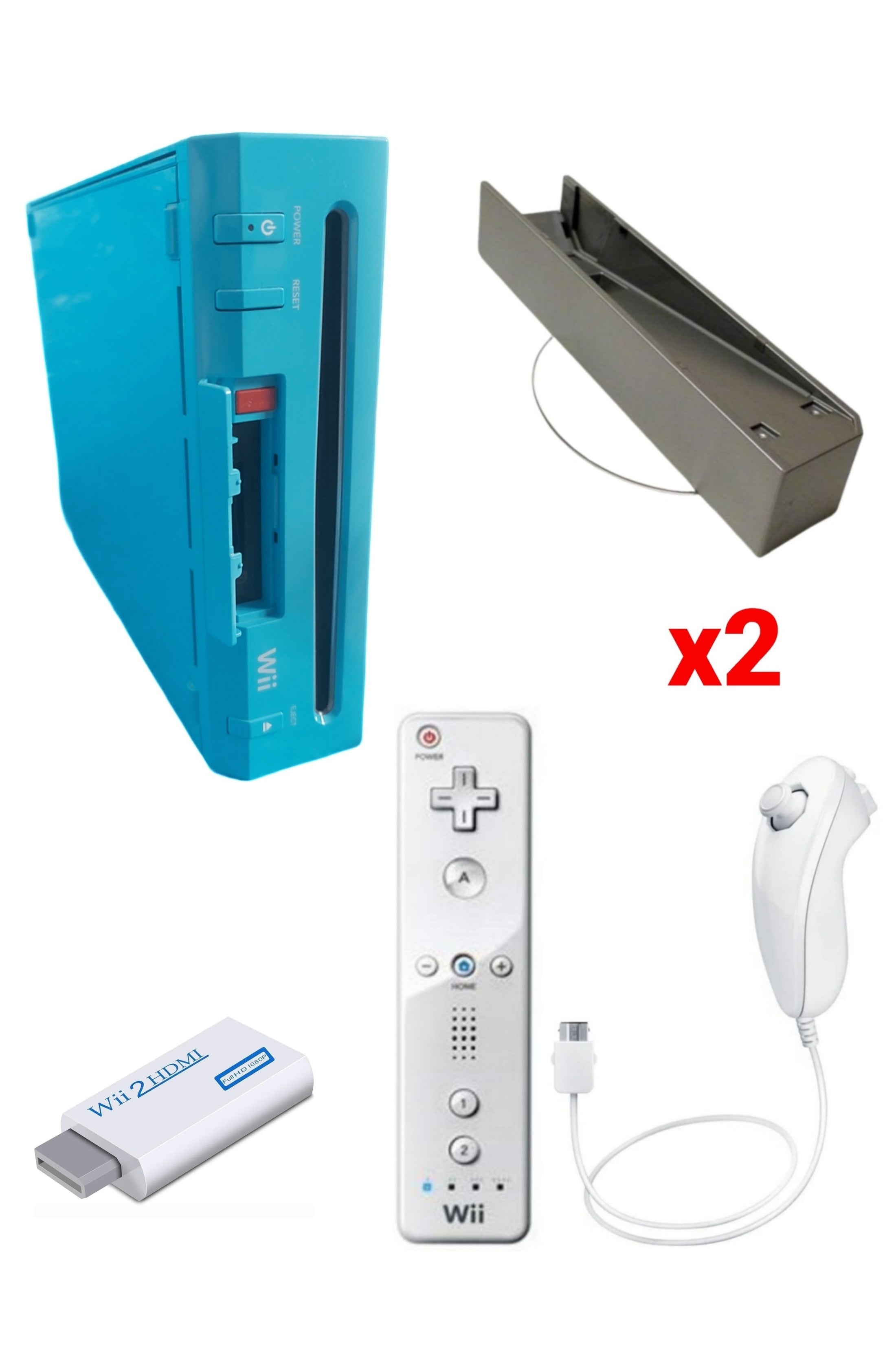 Console Nintendo WII BLEUE (Non Rétro-compatible Gamecube)