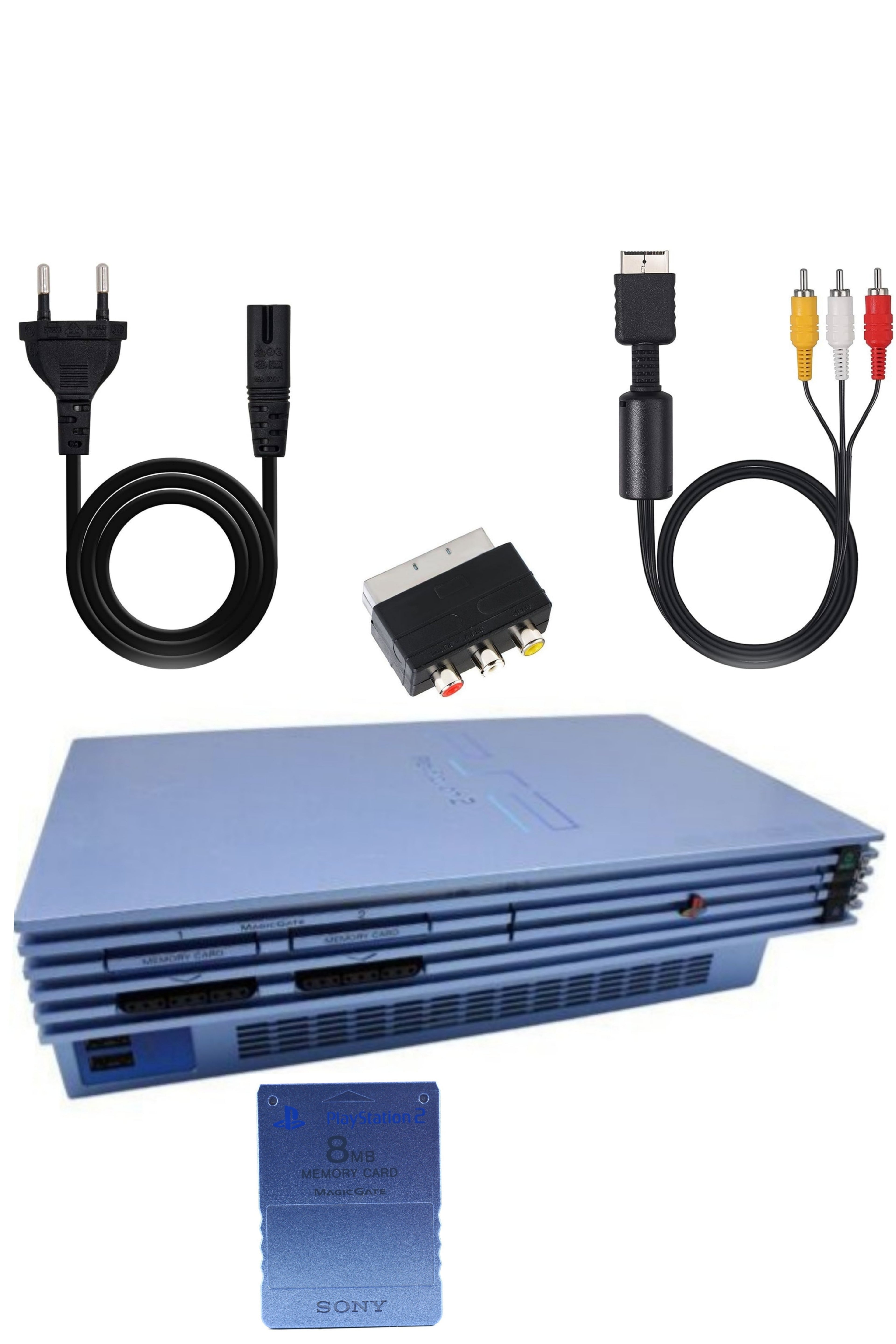 Console PlayStation 2 (PS2) FAT AQUA BLUE