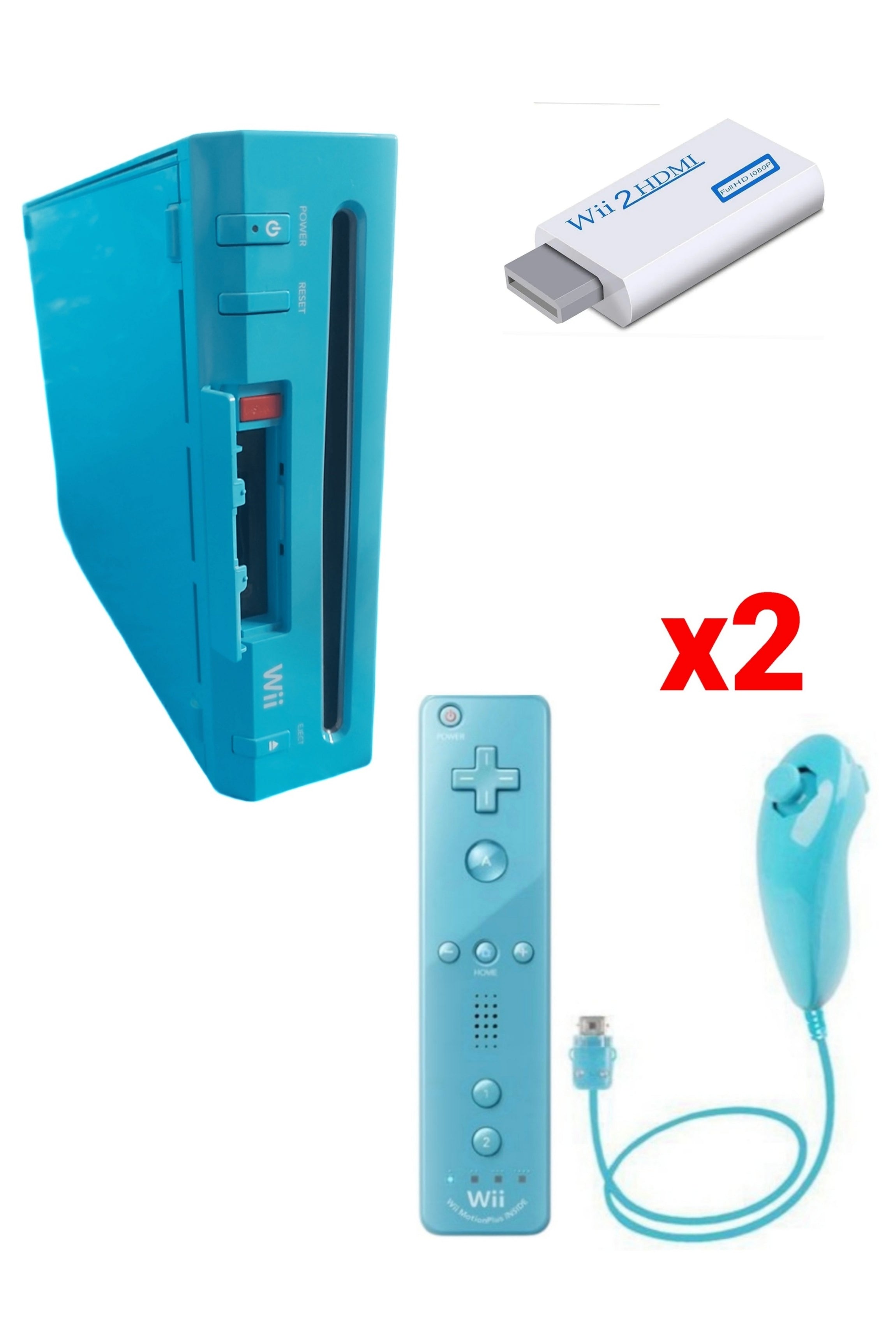 Console Nintendo WII BLEUE (Non Rétro-compatible Gamecube)