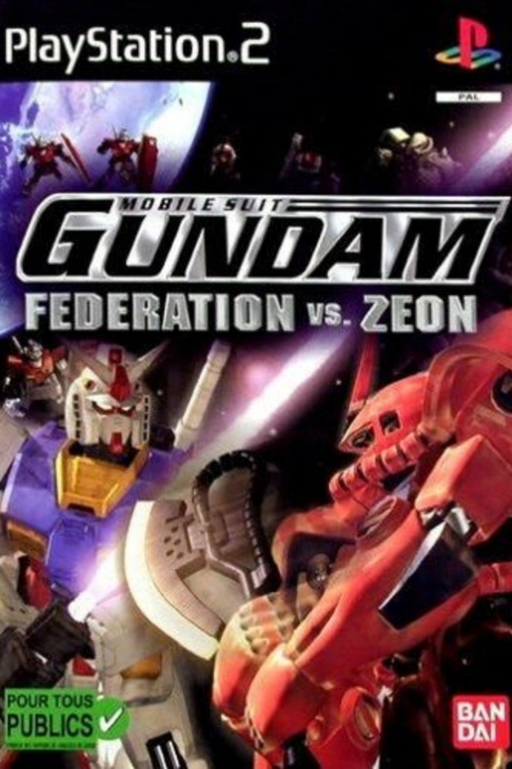 Jeu PS2 - MOBILE SUIT GUNDAM : FÉDÉRATION vs. ZÉON