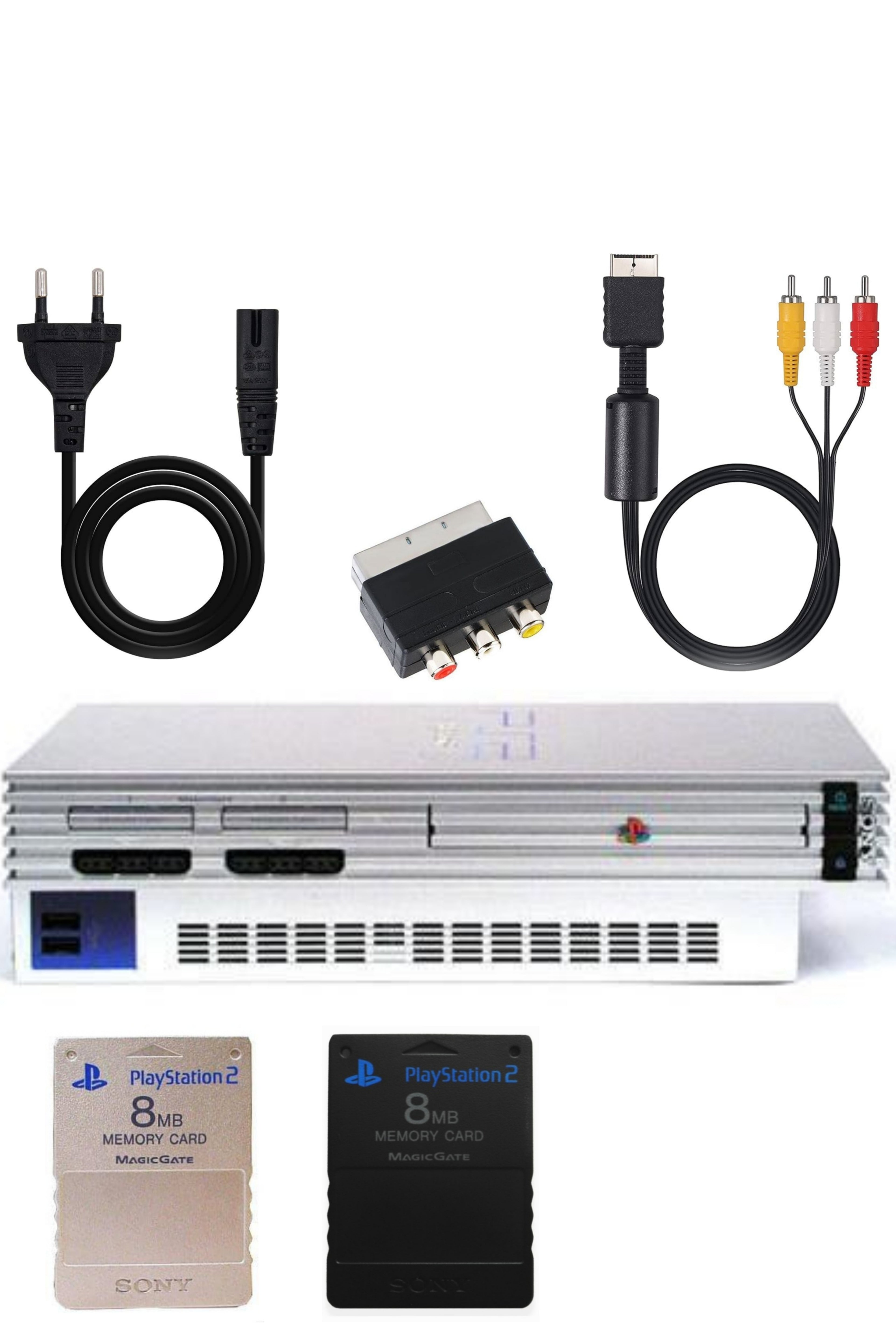 Console PlayStation 2 (PS2) FAT Grise (Silver)