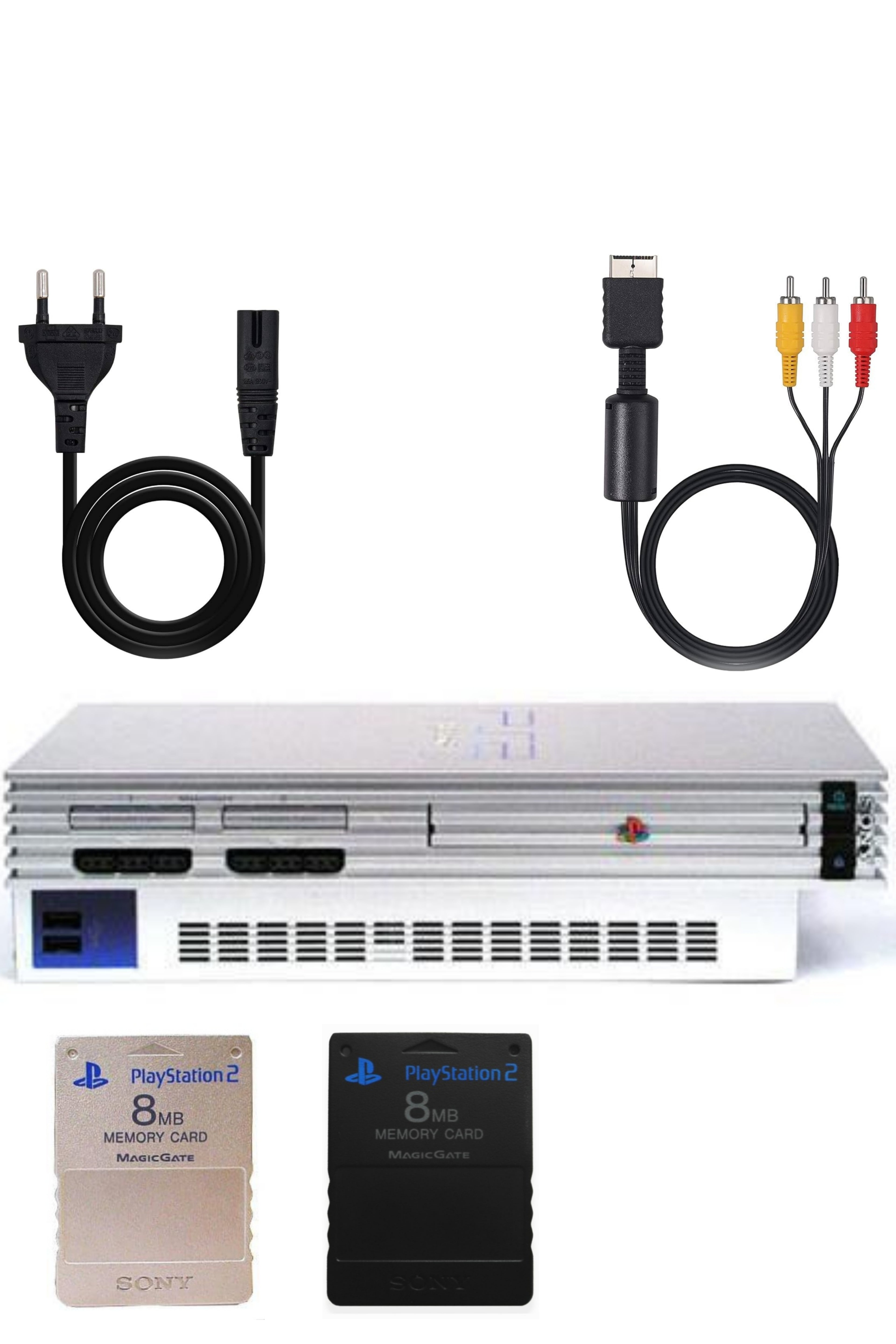 Console PlayStation 2 (PS2) FAT Grise (Silver)