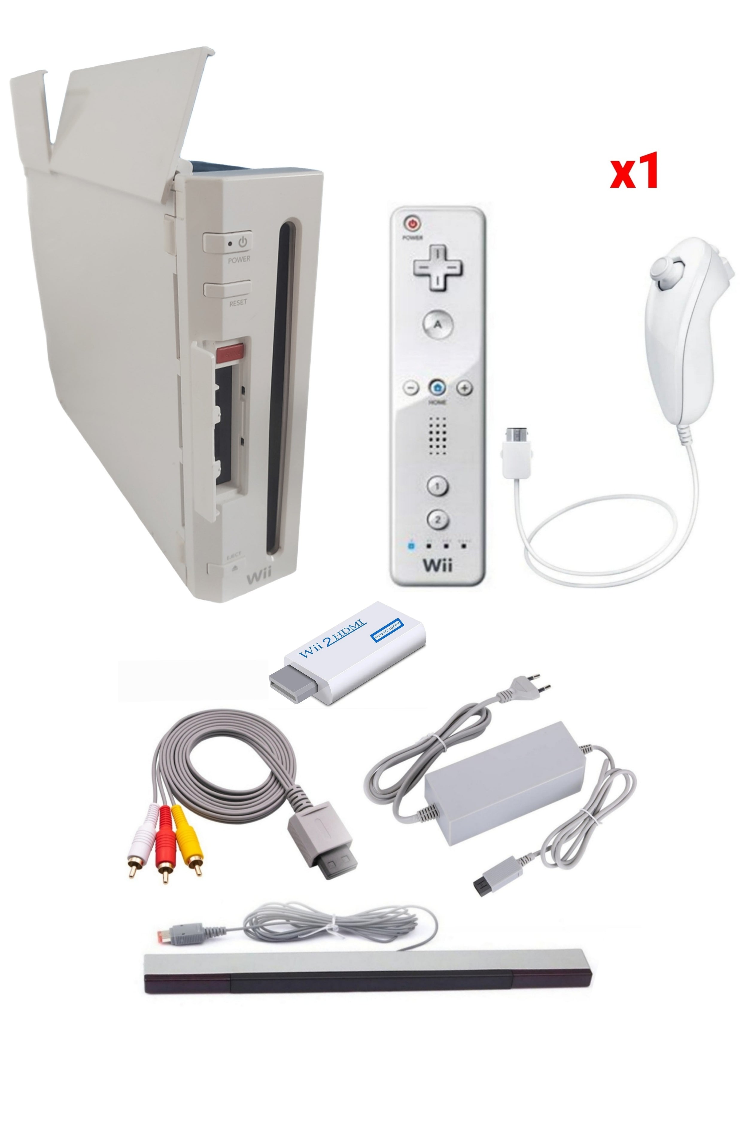 Console Nintendo WII BLANCHE (Version rétro-compatible Gamecube)