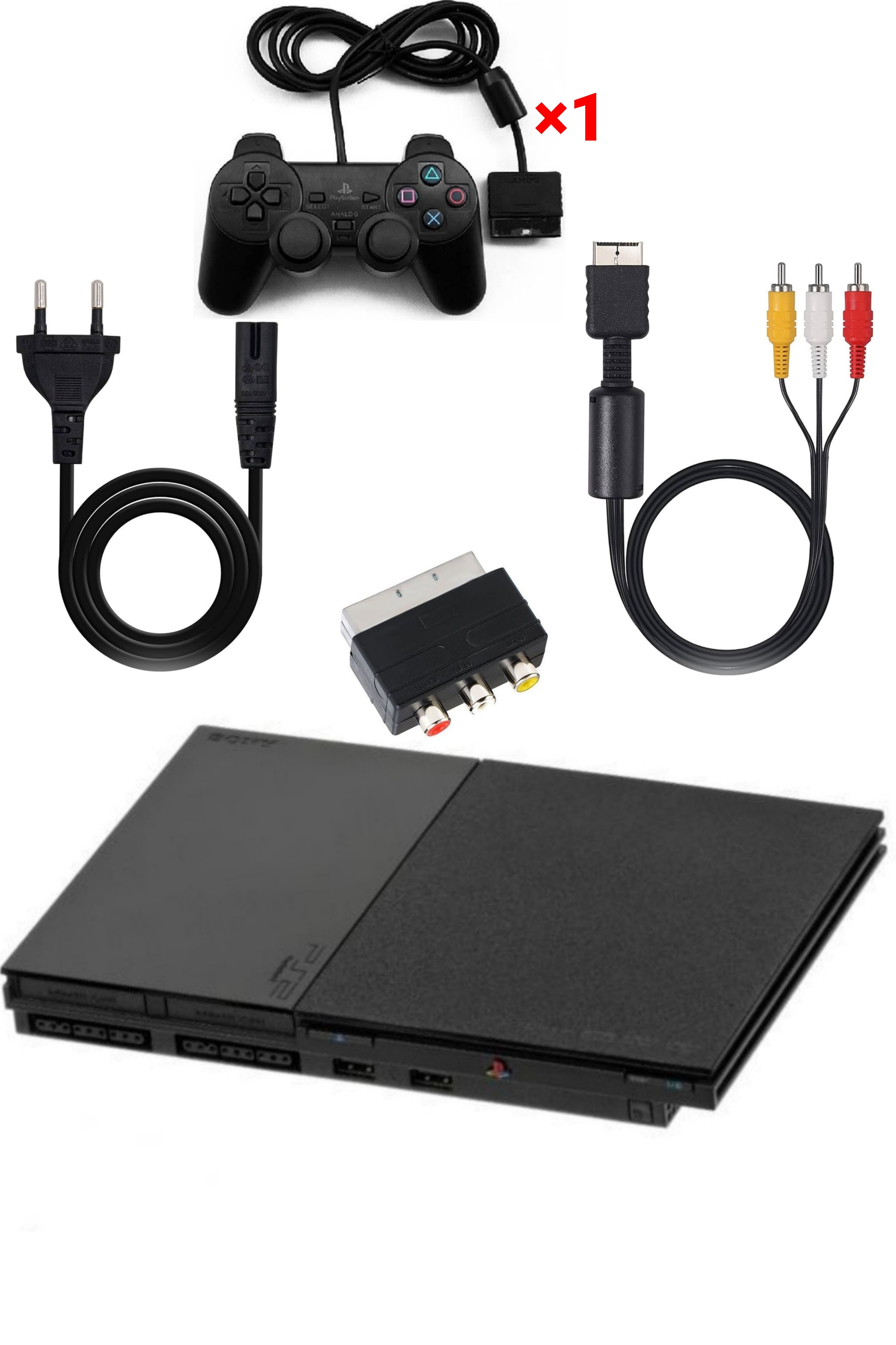 Console PlayStation 2 (PS2) SLIM Noire SATIN (V.2•90000)