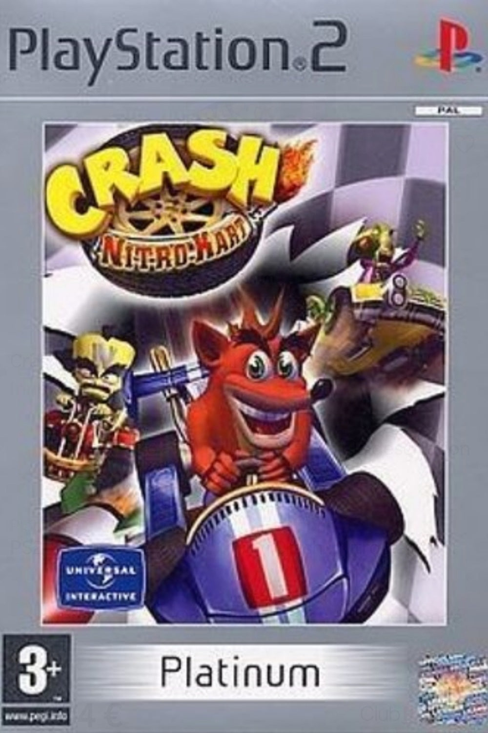 Jeu PS2 - CRASH BANDICOOT : NITRO KART (Platinum)