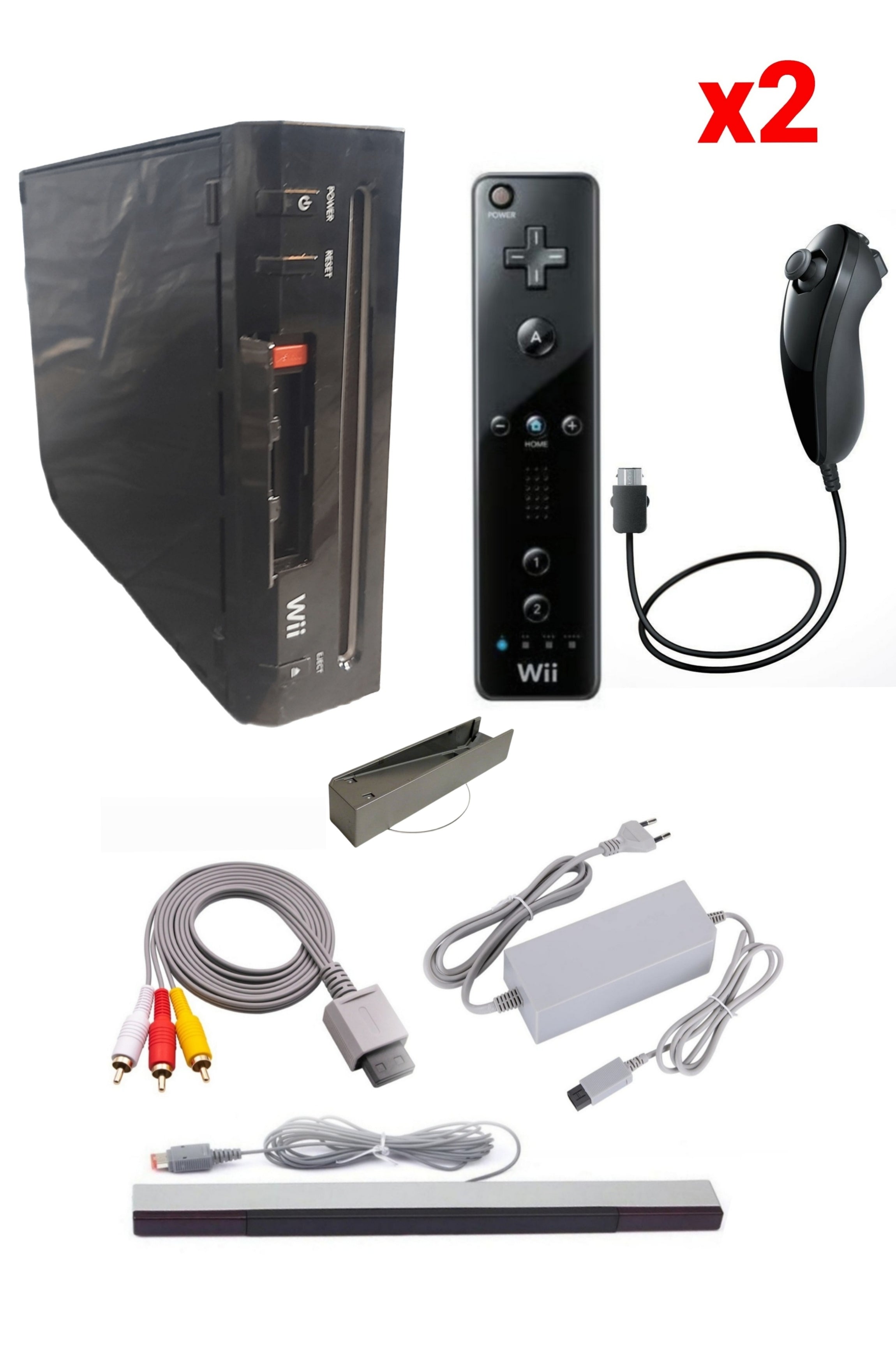 Console Nintendo WII NOIRE (Version non rétro-compatible)