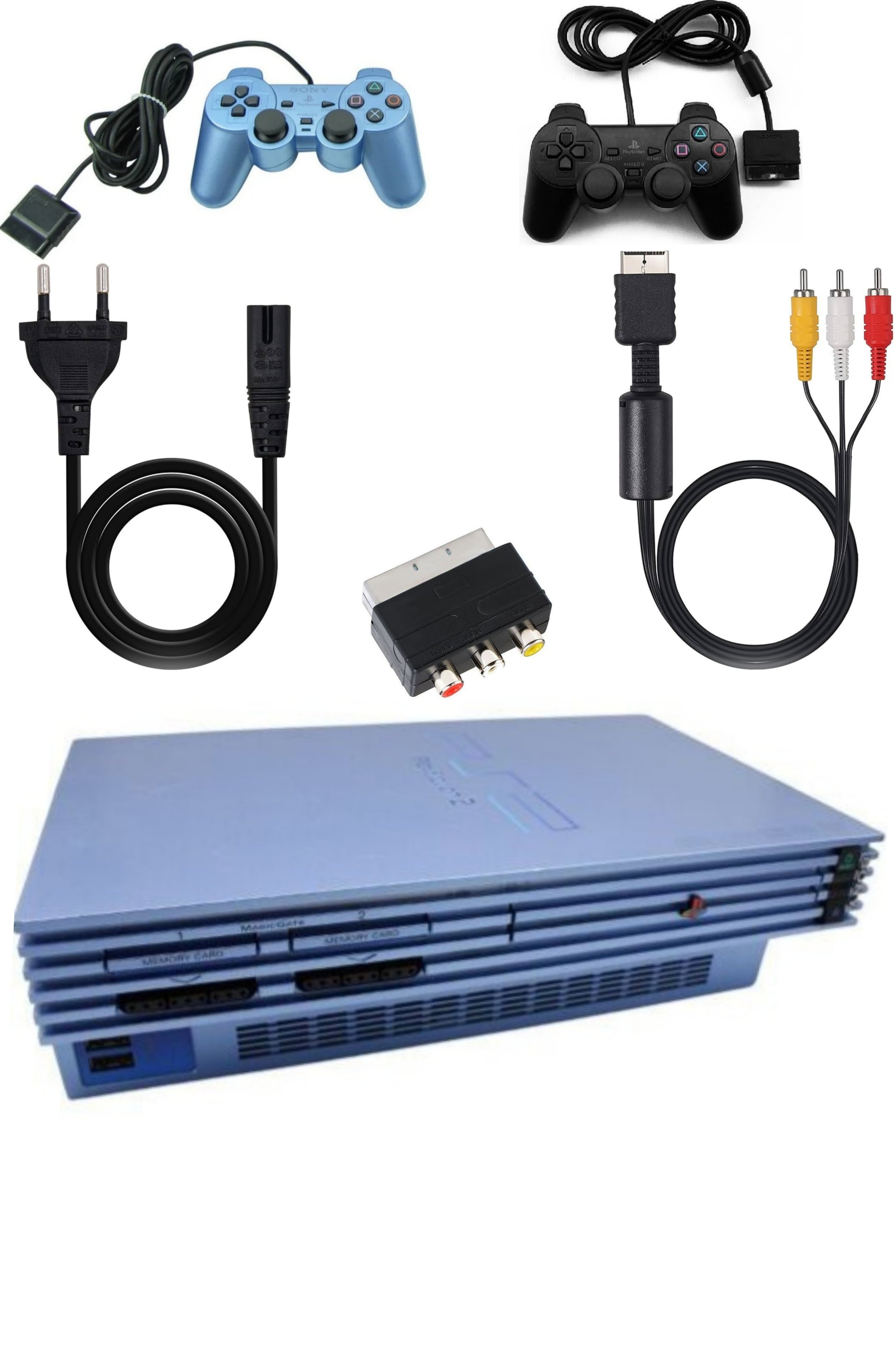 Console PlayStation 2 (PS2) FAT AQUA BLUE