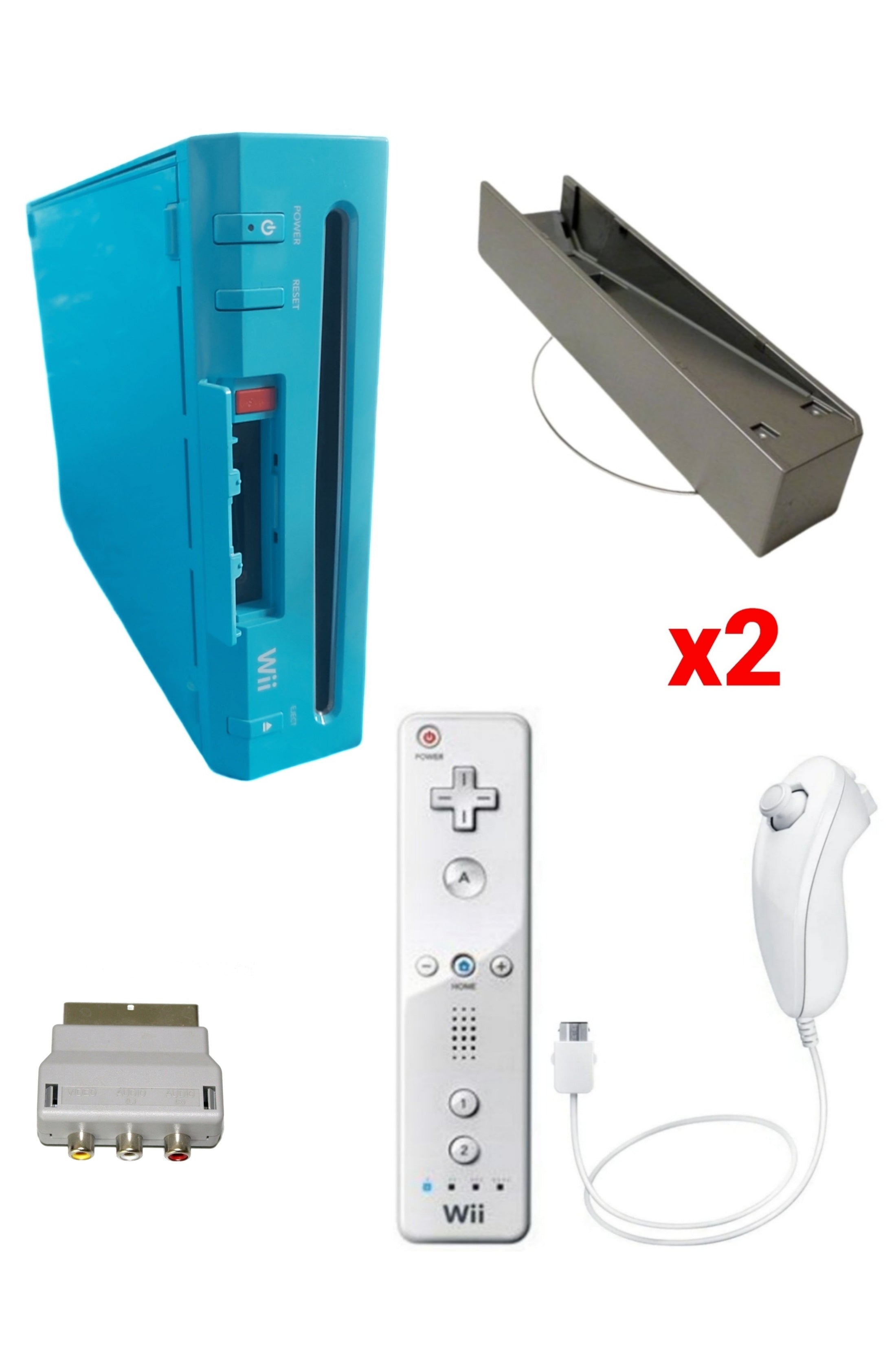 Console Nintendo WII BLEUE (Non Rétro-compatible Gamecube)