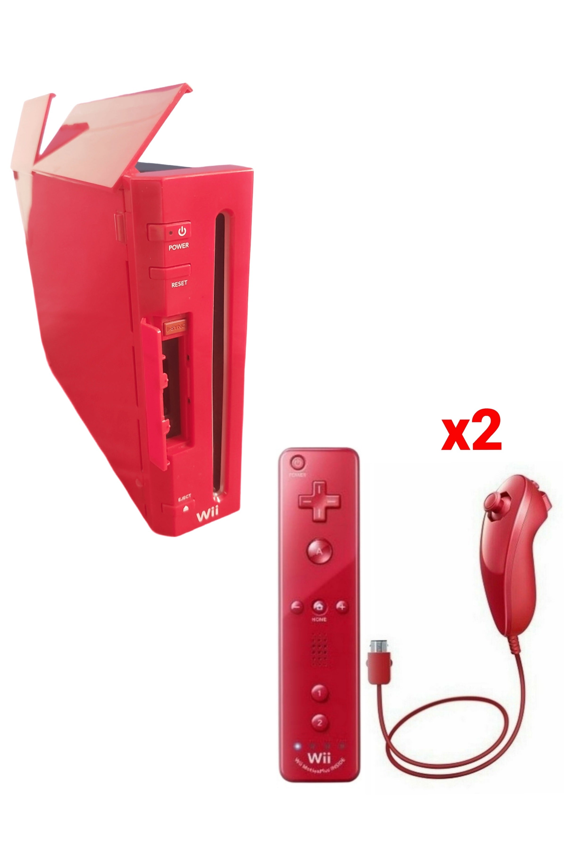 Console Nintendo WII ROUGE (Rétro-compatible Gamecube)