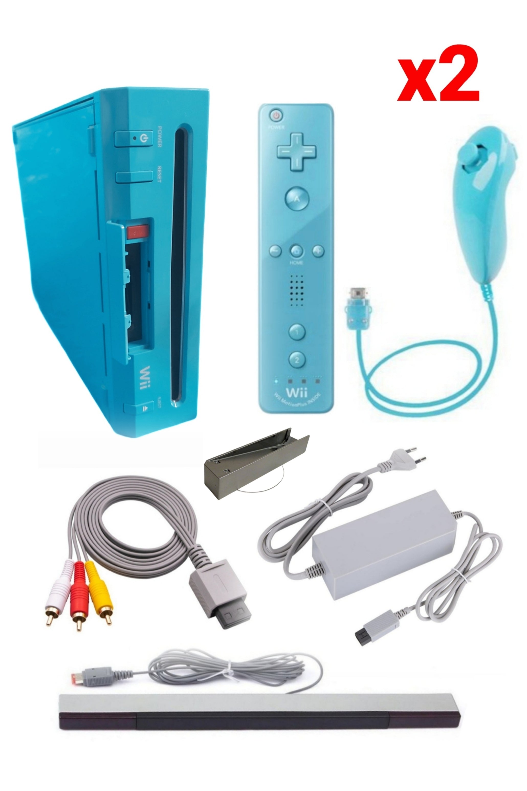 Console Nintendo WII BLEUE (Non Rétro-compatible Gamecube)