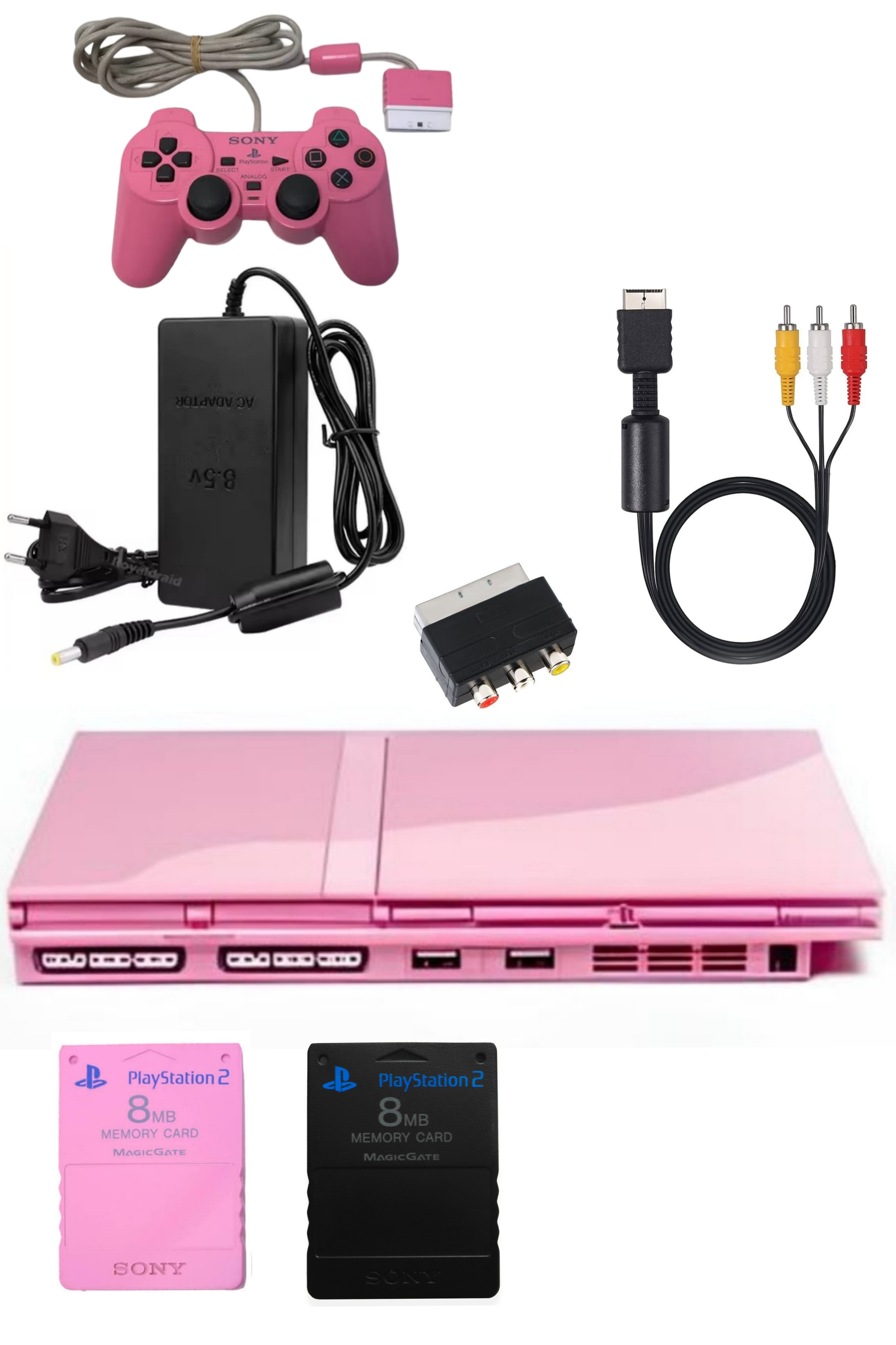 Console PlayStation 2 (PS2) SLIM Rose (Pink)