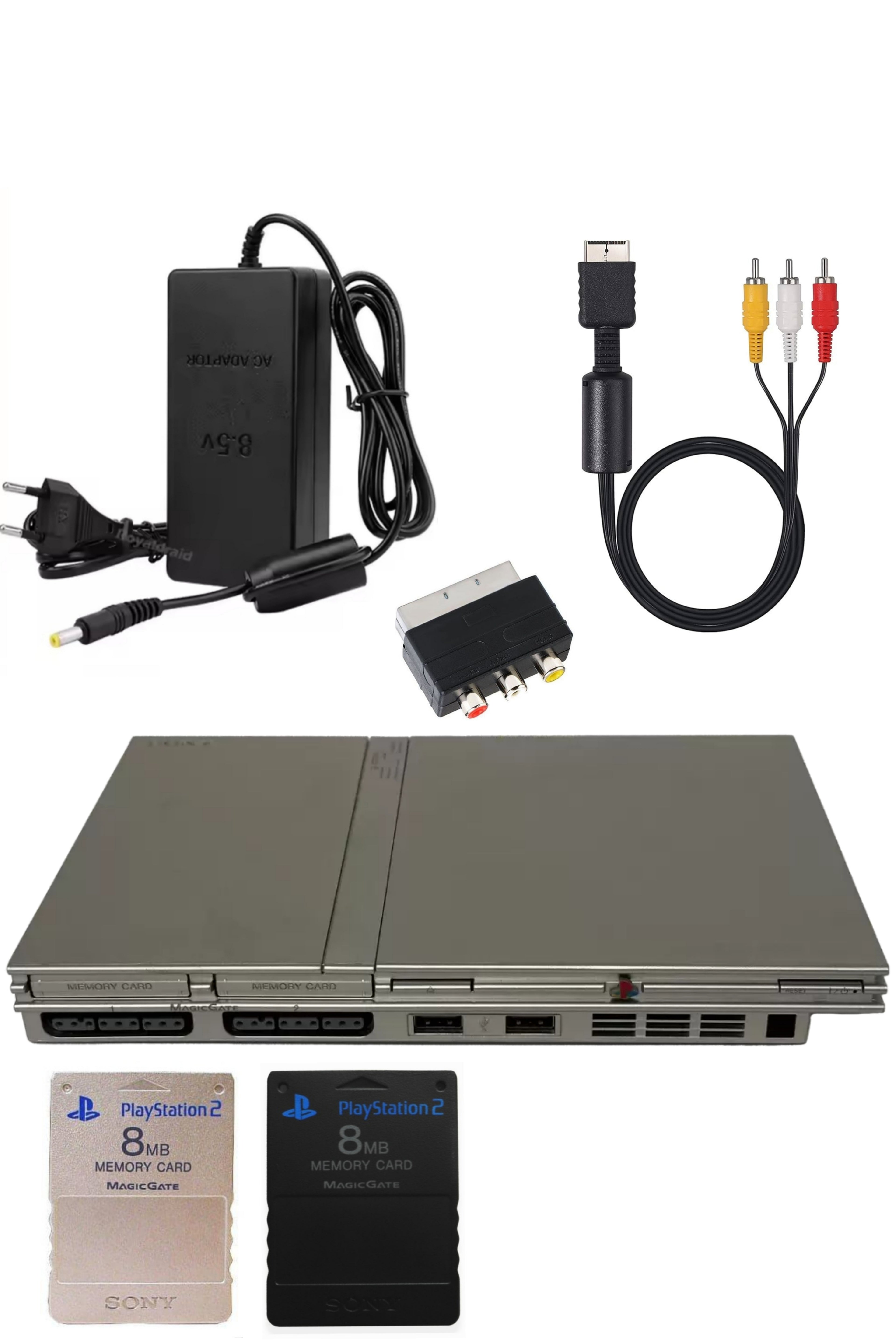 Console PlayStation 2 (PS2) SLIM Grise (Silver)