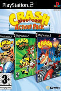 Jeu PS2 - CRASH BANDICOOT : ACTION PACK (Nitro kart+Twinsanity+Tag team racing)