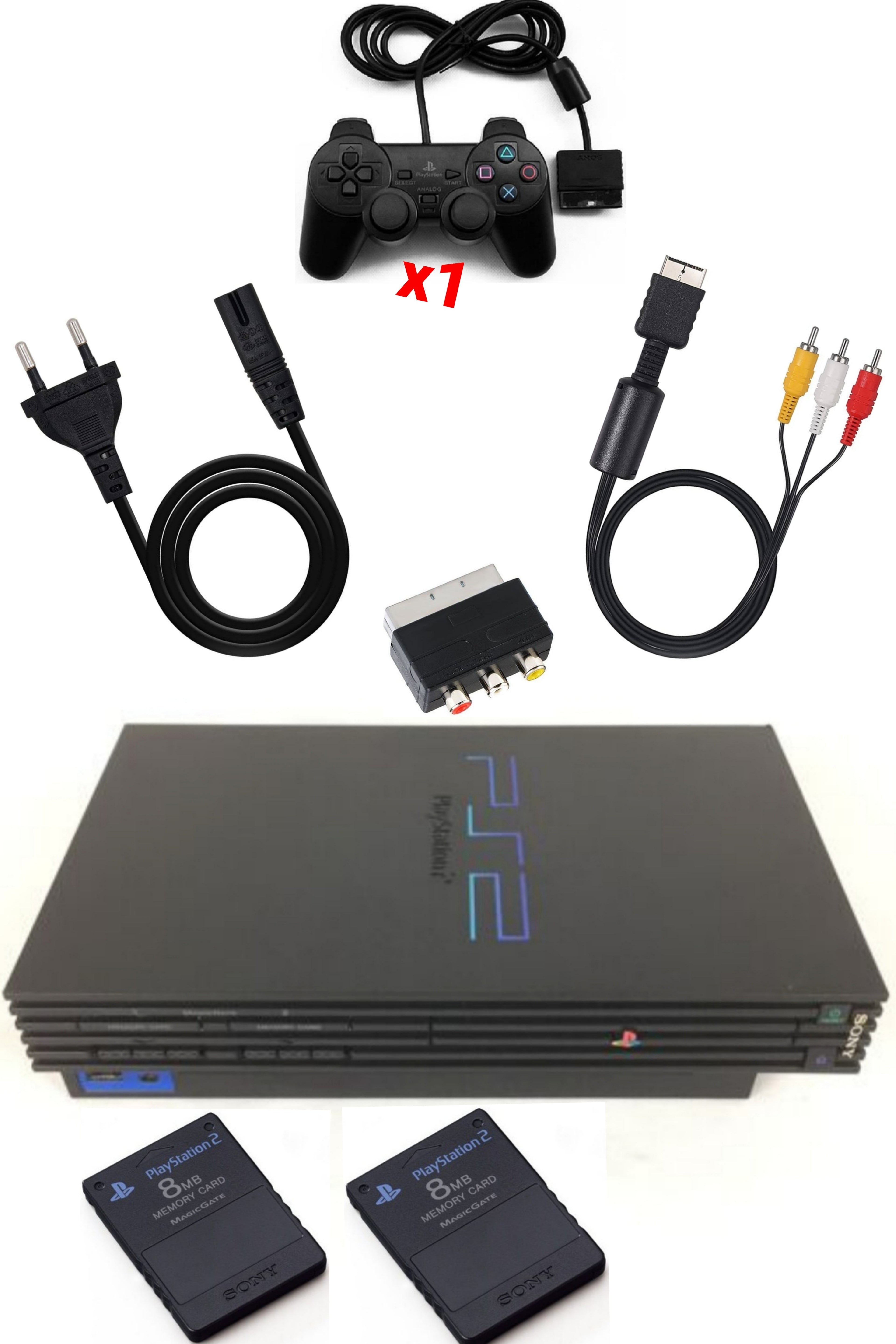 Console PlayStation 2 (PS2) FAT Noire