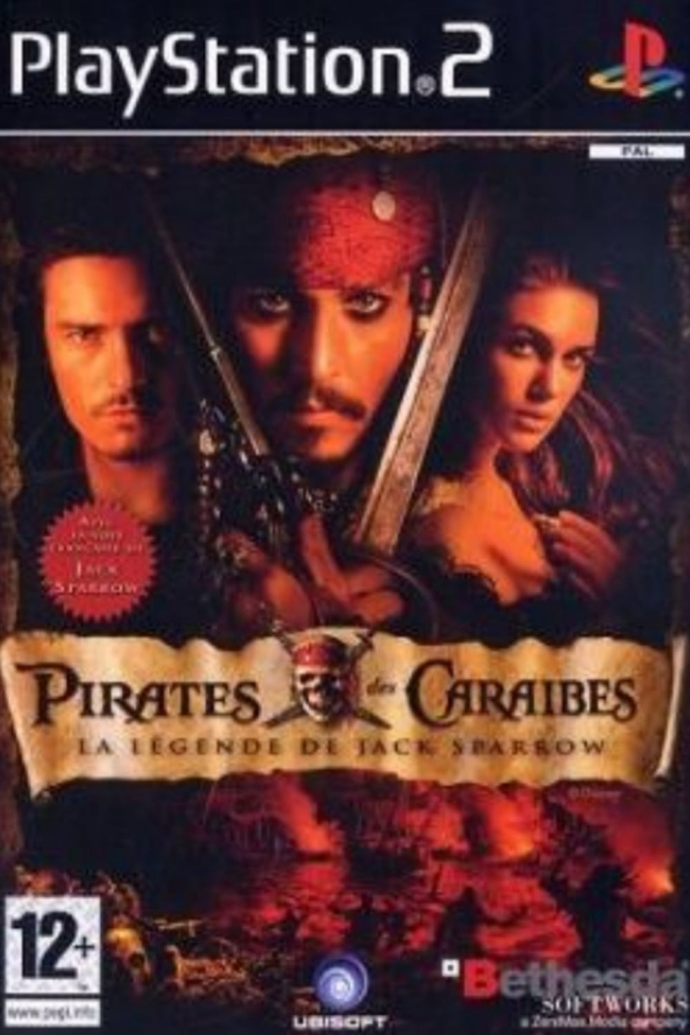 Jeu PS2 - PIRATES DES CARAÏBES : La Légende de Jack Sparrow