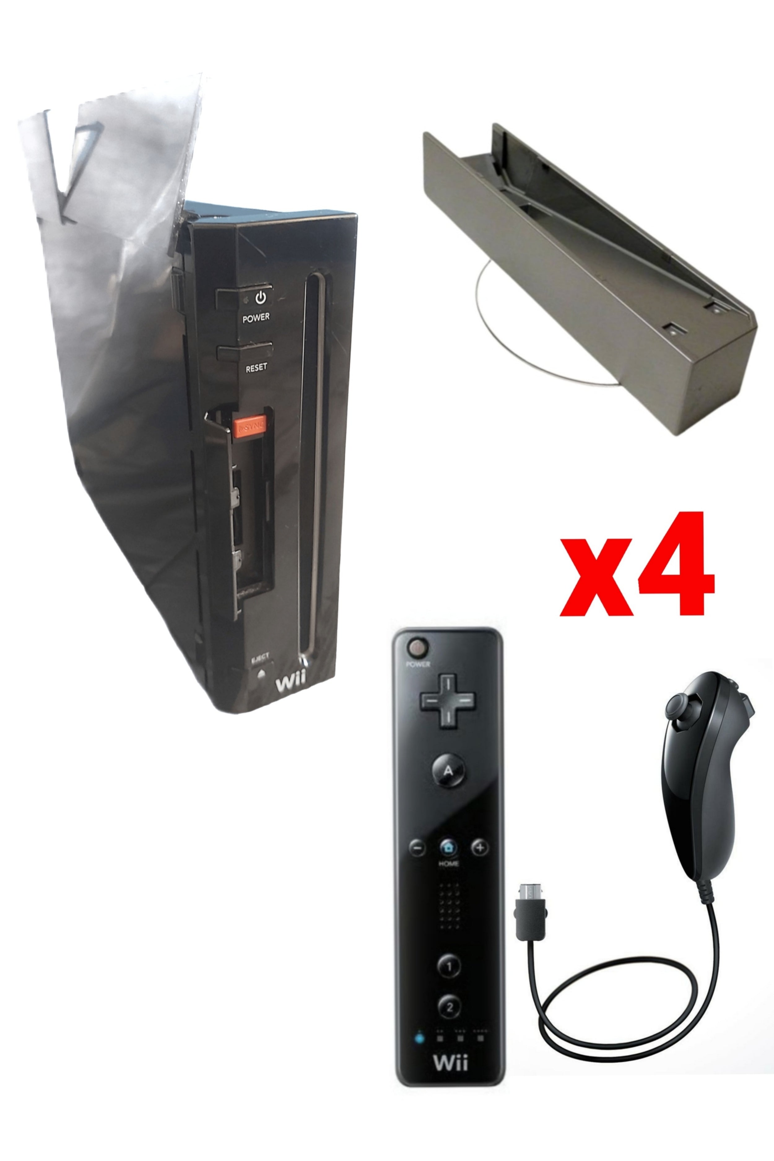 Console Nintendo WII NOIRE (Version rétro-compatible Gamecube)