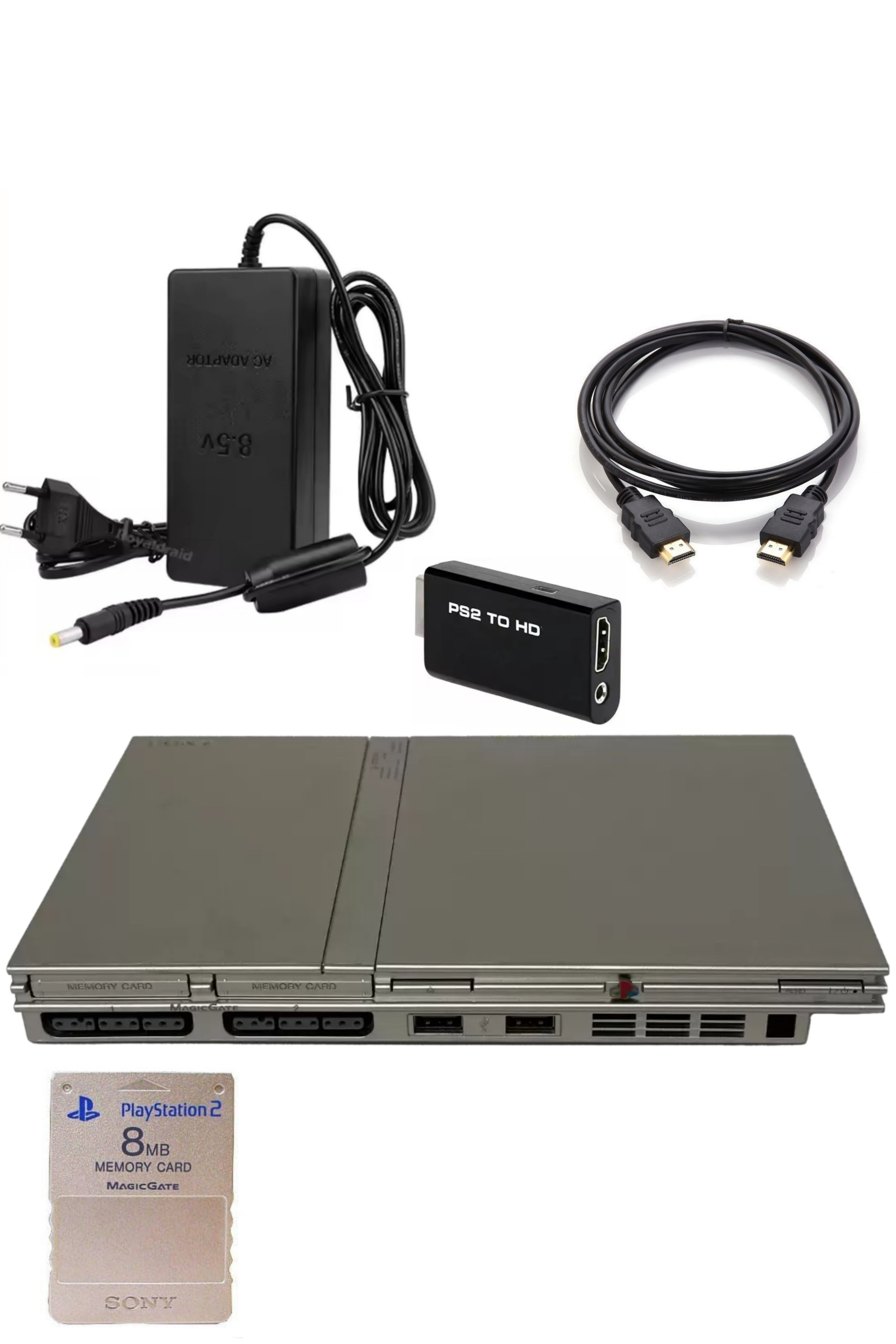 Console PlayStation 2 (PS2) SLIM Grise (Silver)