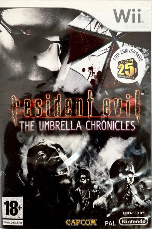 Jeu Wii - RESIDENT EVIL : The UMBRELLA CHRONICLES (Édition Spéciale : 25ème anniversaire de Capcom)