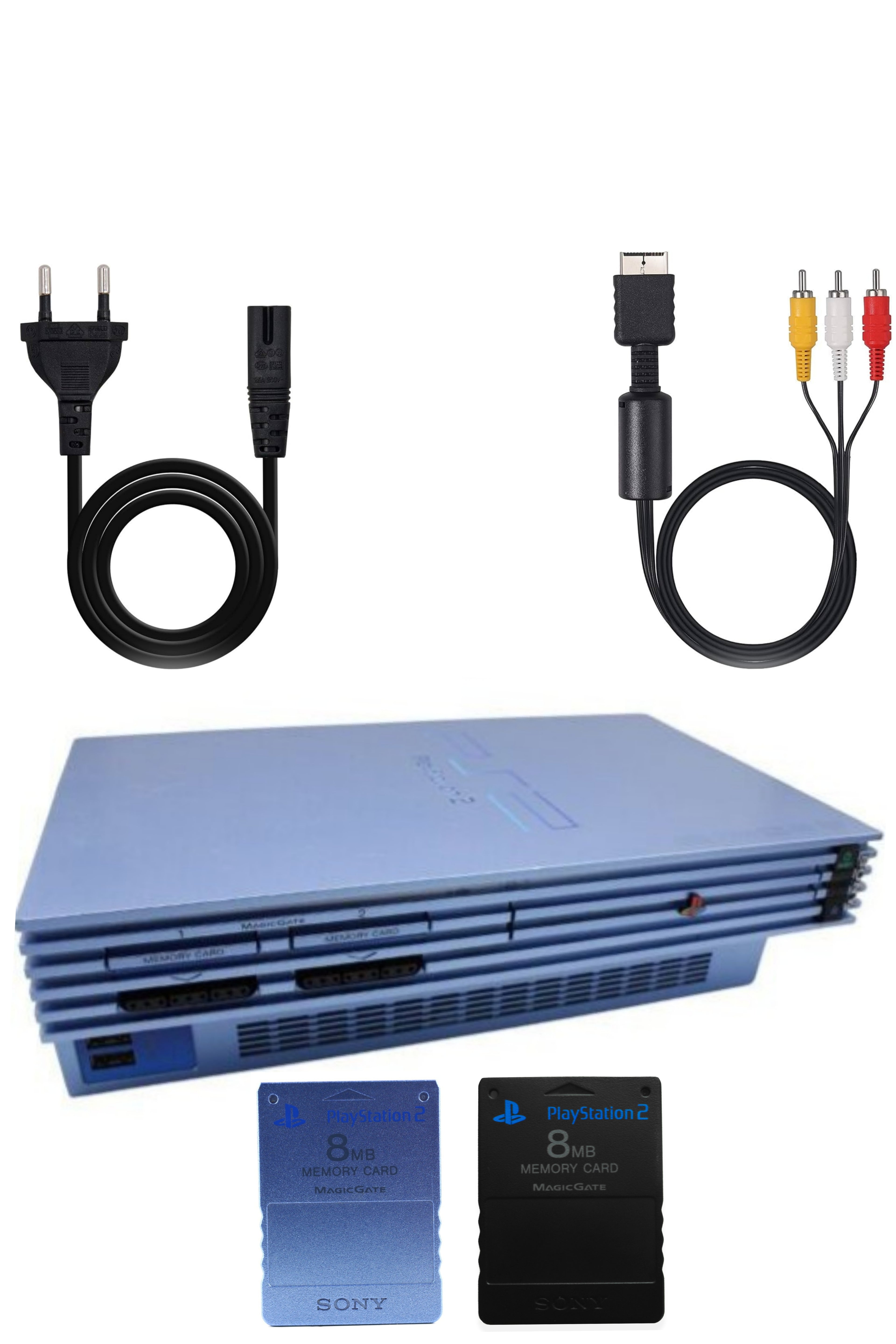 Console PlayStation 2 (PS2) FAT AQUA BLUE