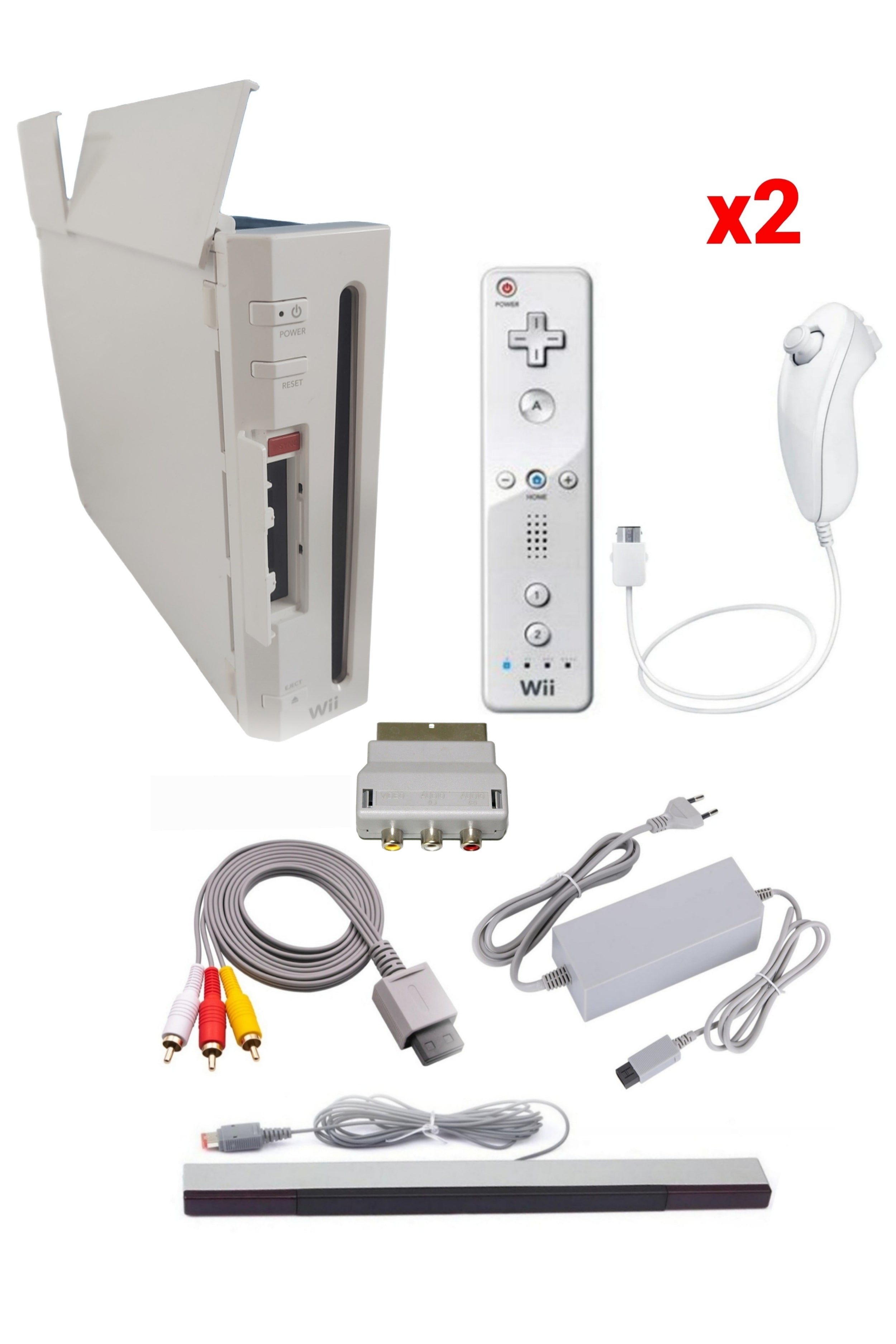 Console Nintendo WII BLANCHE (Version rétro-compatible Gamecube)