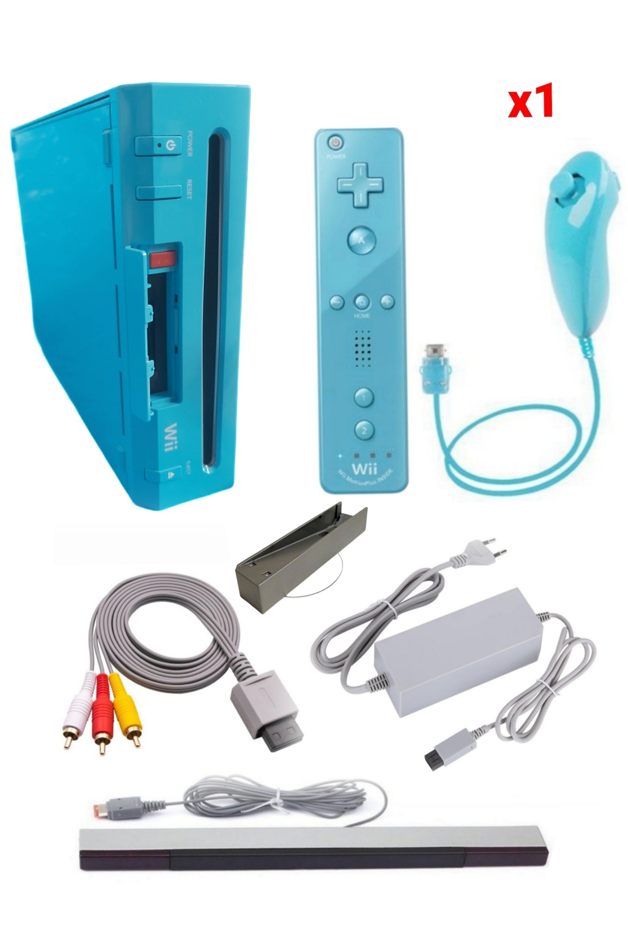 Console Nintendo WII BLEUE (Non Rétro-compatible Gamecube)