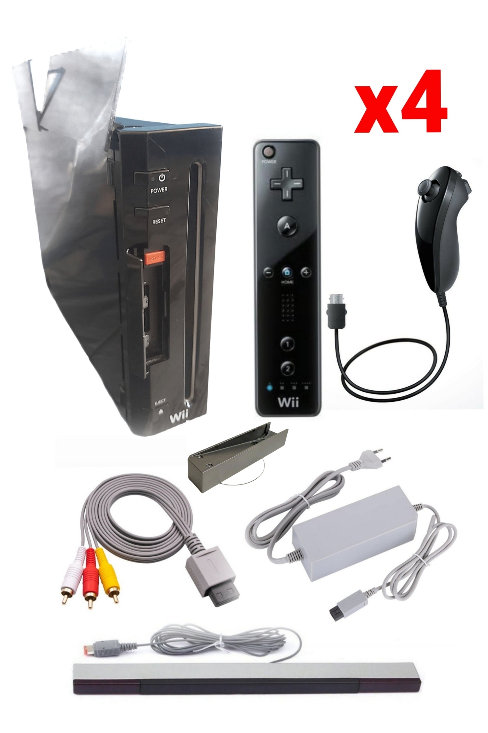 Console Nintendo WII NOIRE (Version rétro-compatible Gamecube)