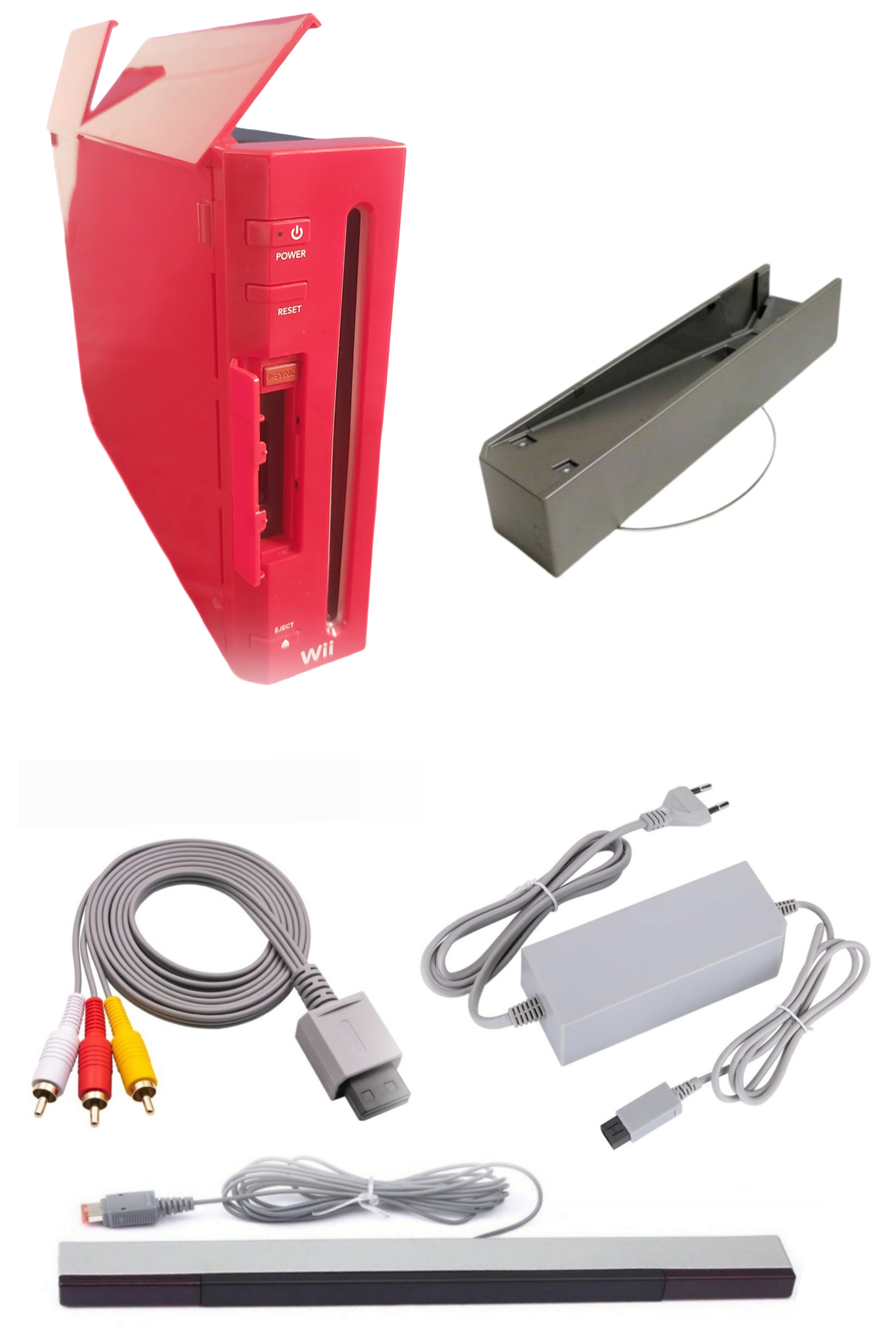 Console Nintendo WII ROUGE (Rétro-compatible Gamecube)