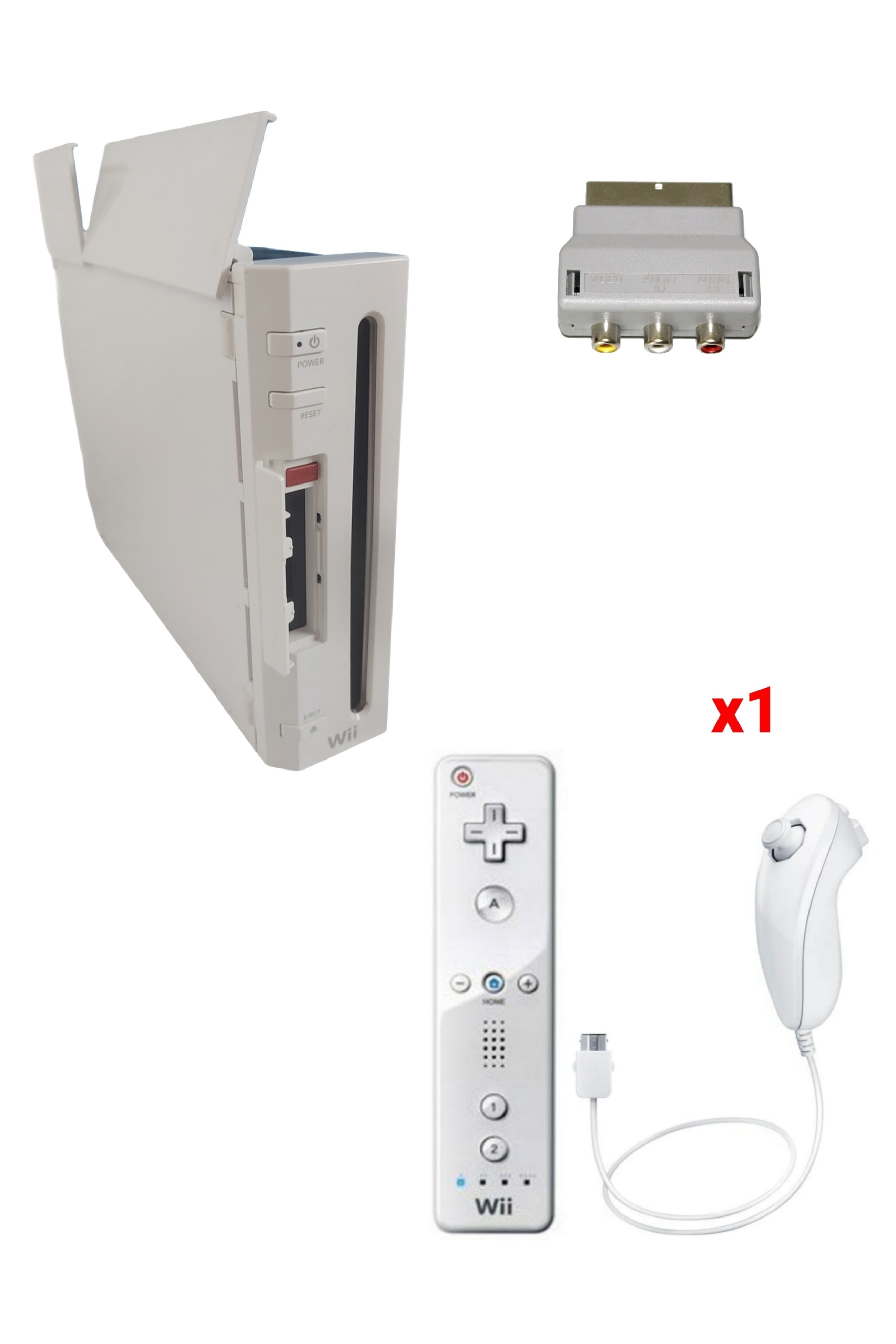 Console Nintendo WII BLANCHE (Version rétro-compatible Gamecube)