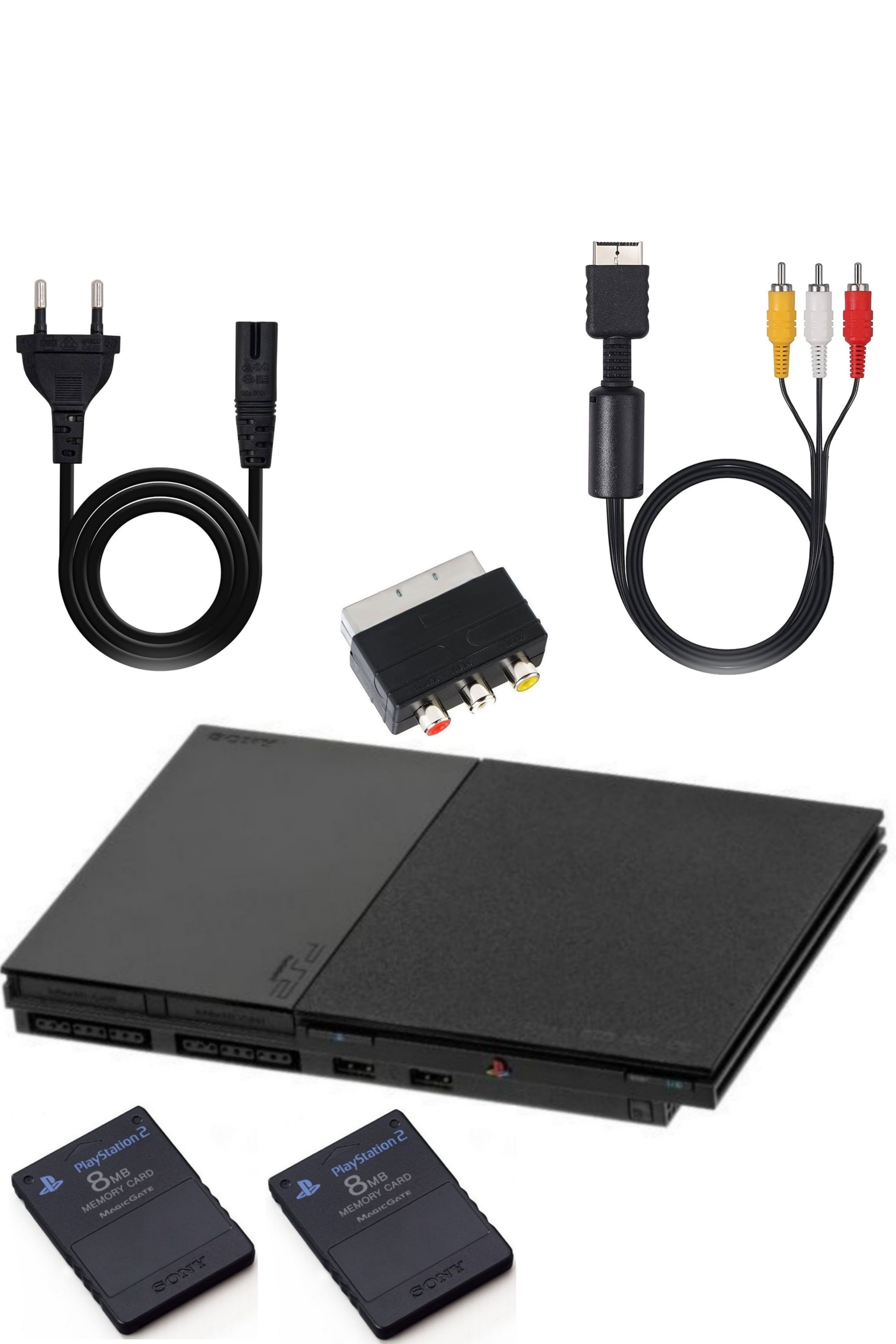 Console PlayStation 2 (PS2) SLIM Noire SATIN (V.2•90000)