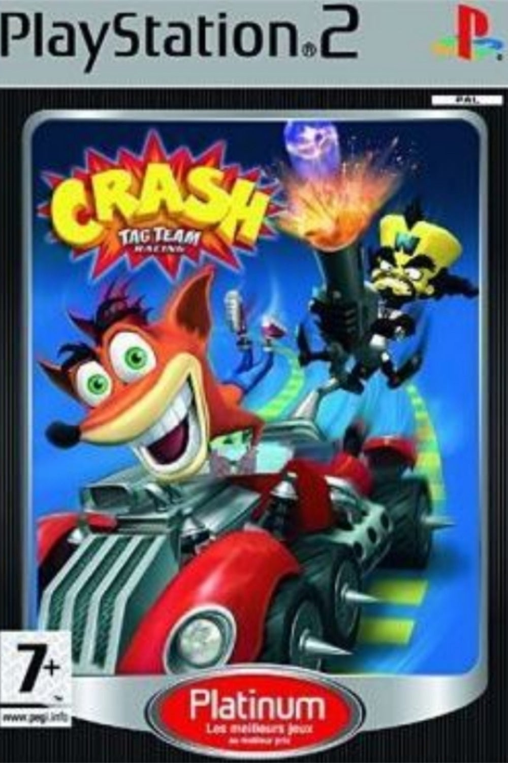 Jeu PS2 - CRASH BANDICOOT : TAG TEAM RACING (Platinum)