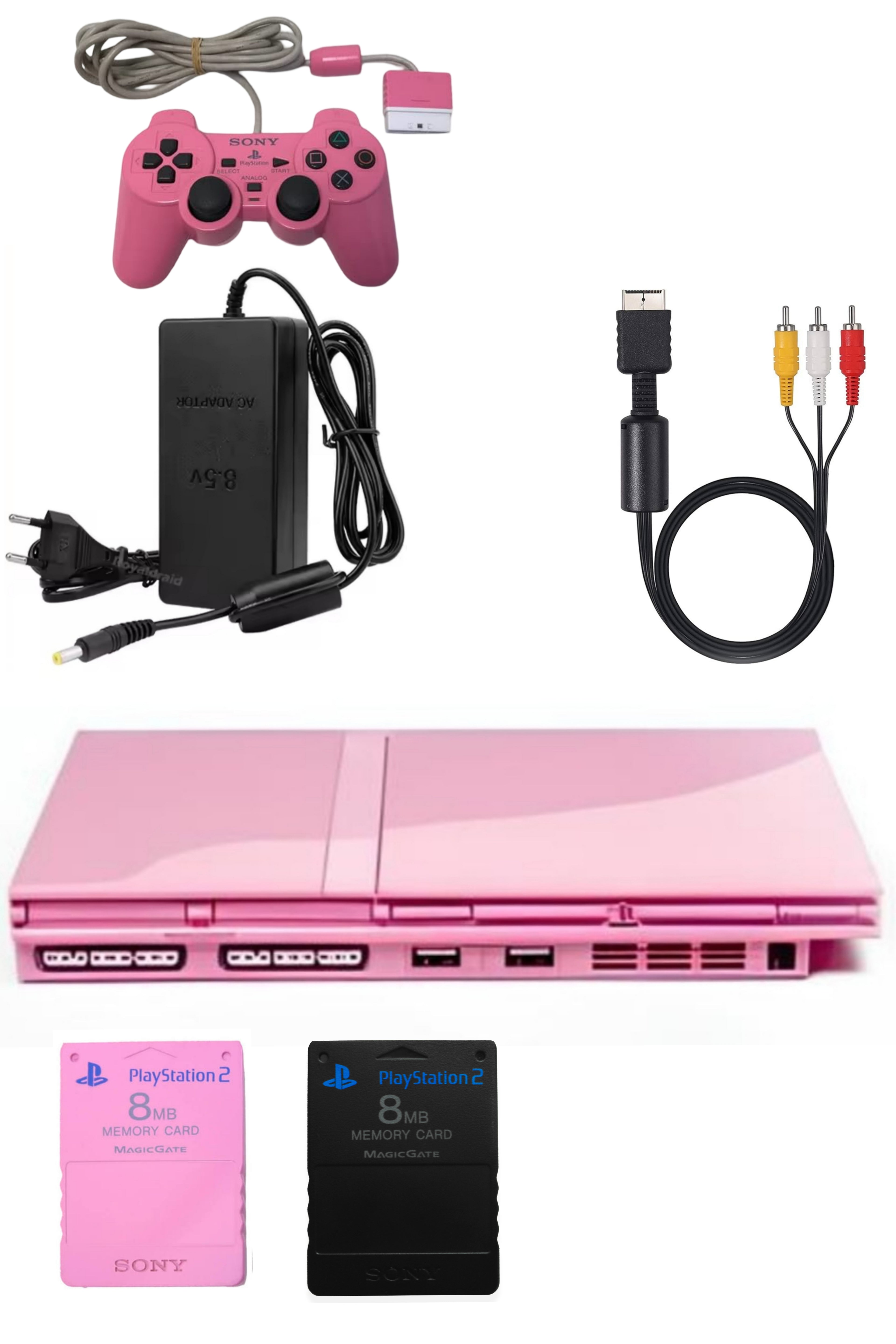 Console PlayStation 2 (PS2) SLIM Rose (Pink)
