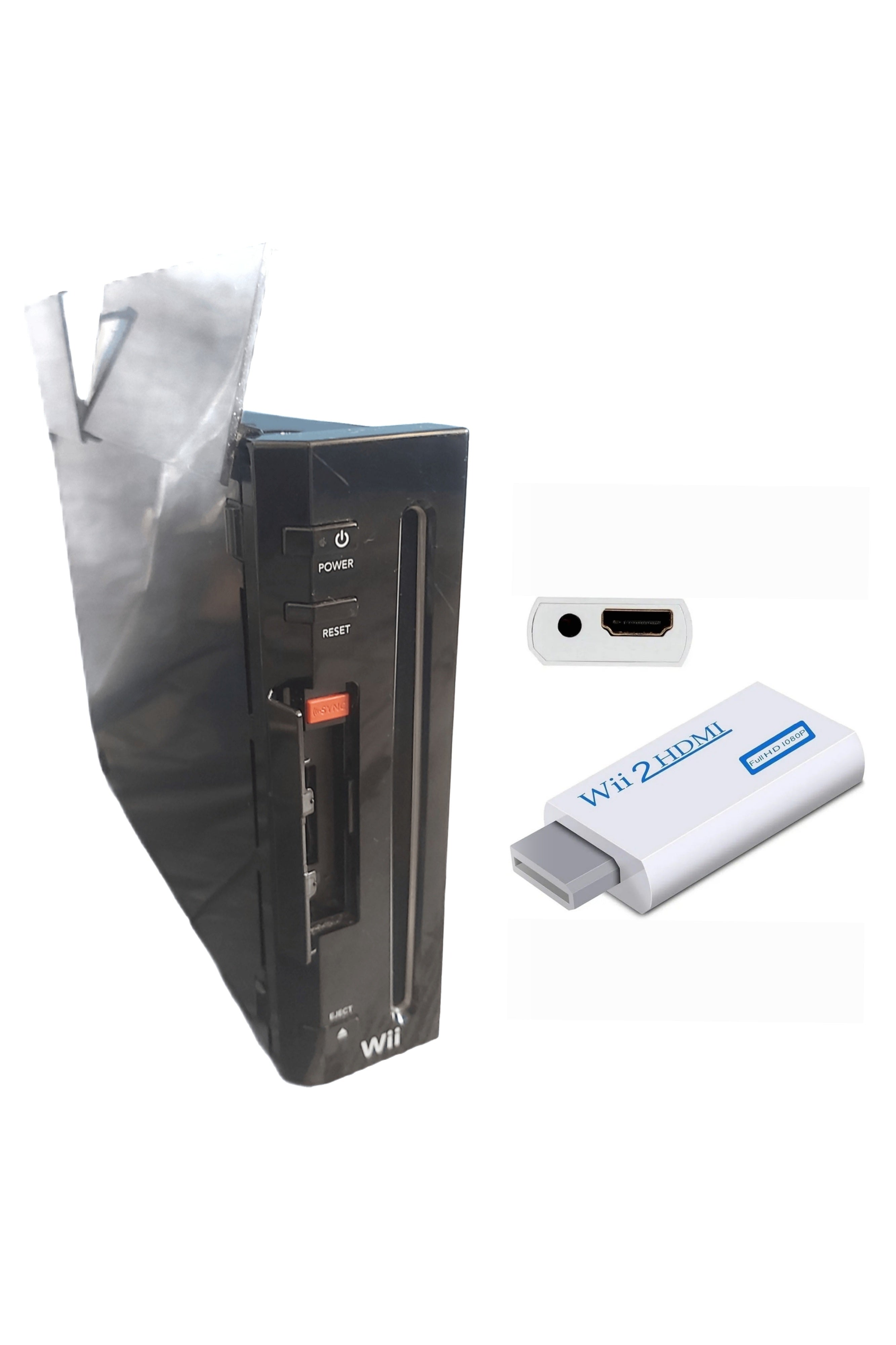 Console Nintendo WII NOIRE (Version rétro-compatible Gamecube)