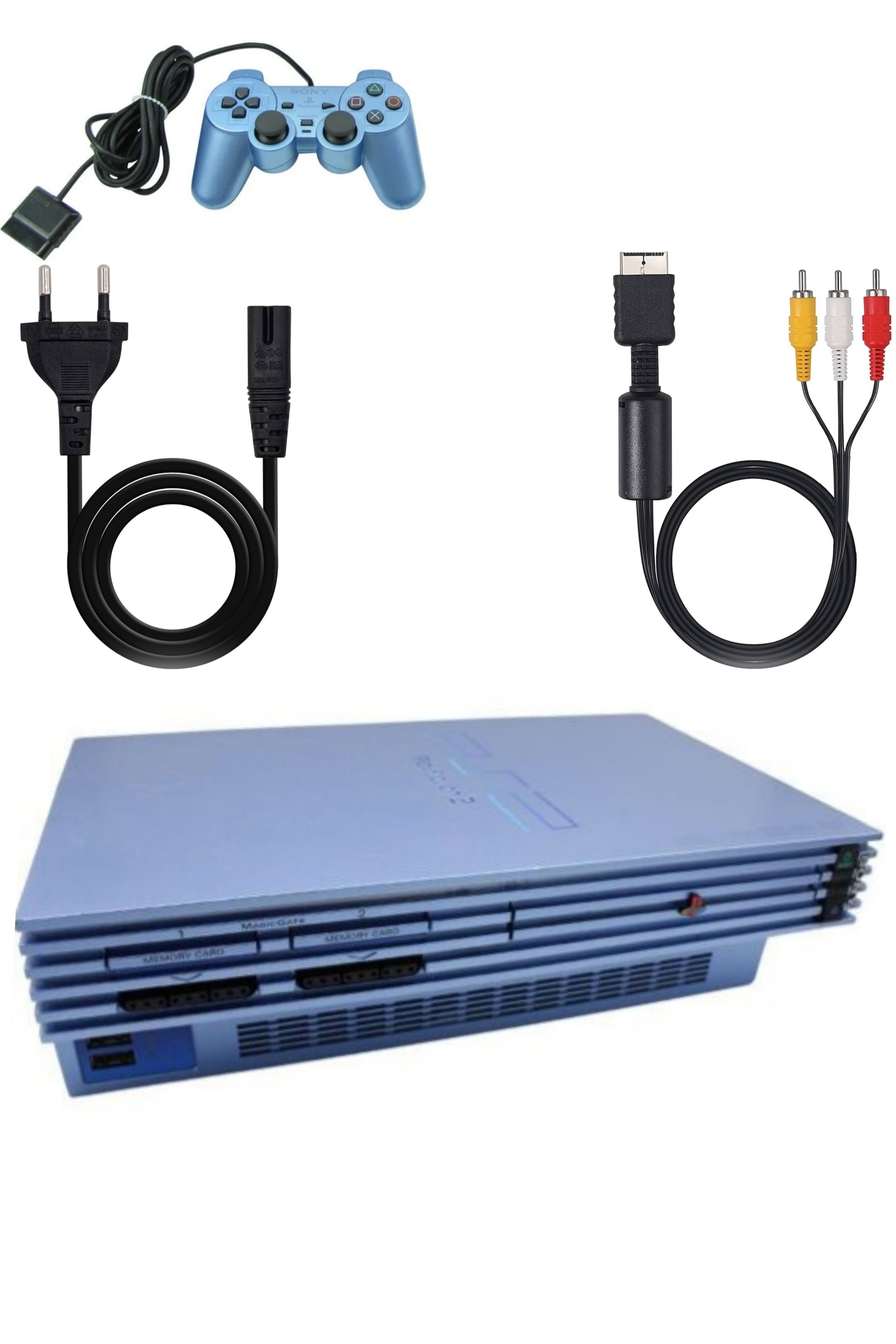 Console PlayStation 2 (PS2) FAT AQUA BLUE