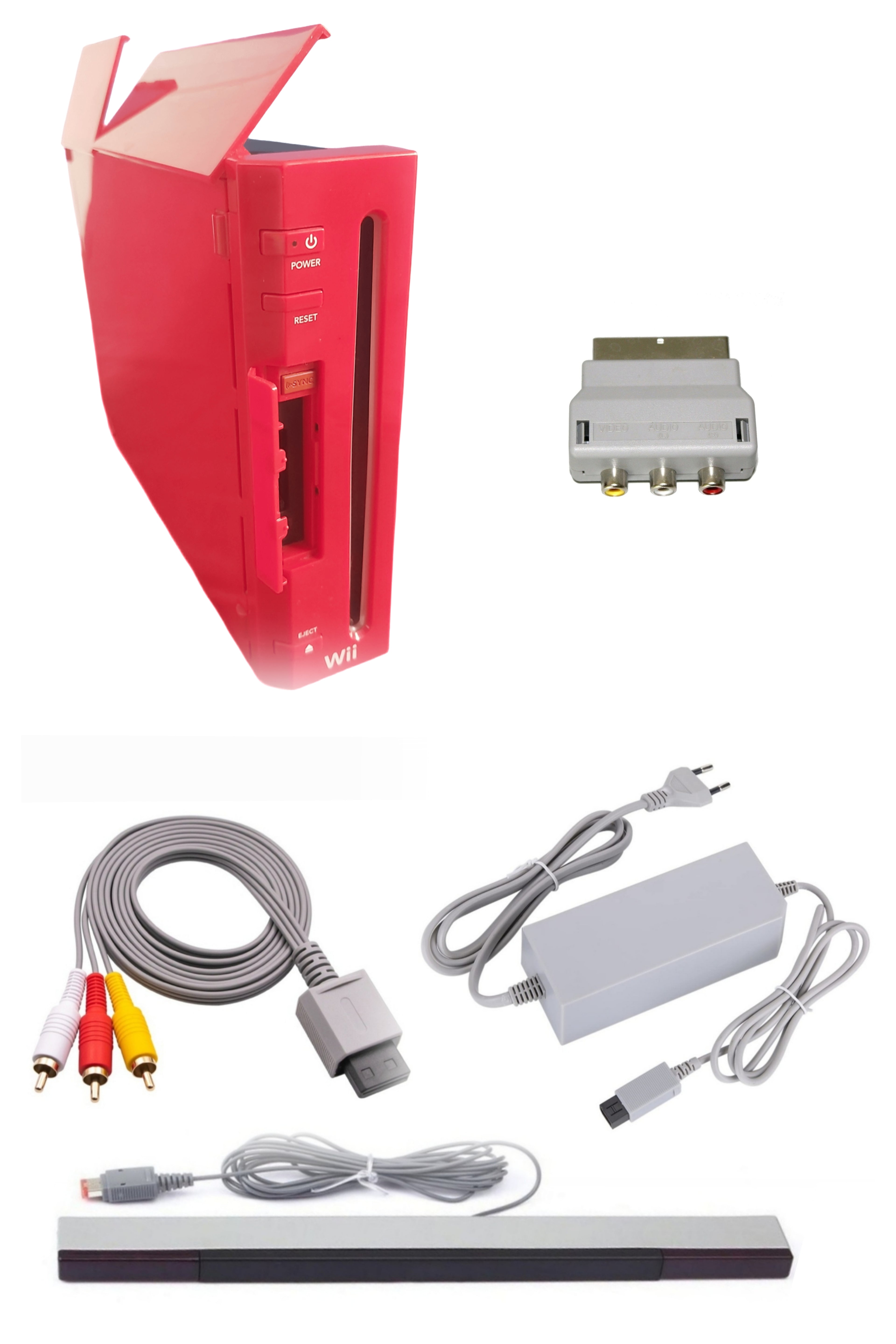 Console Nintendo WII ROUGE (Rétro-compatible Gamecube)