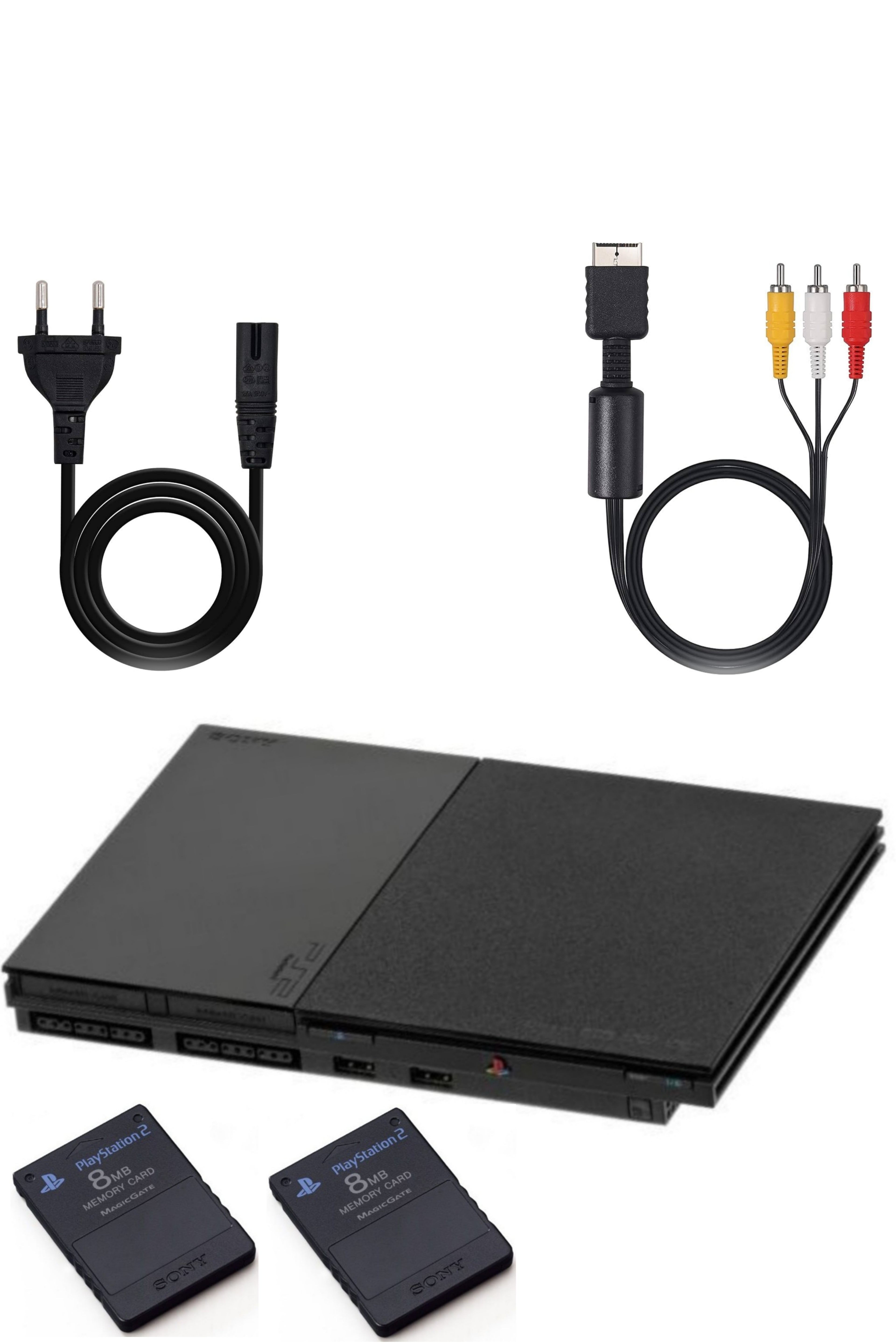 Console PlayStation 2 (PS2) SLIM Noire SATIN (V.2•90000)