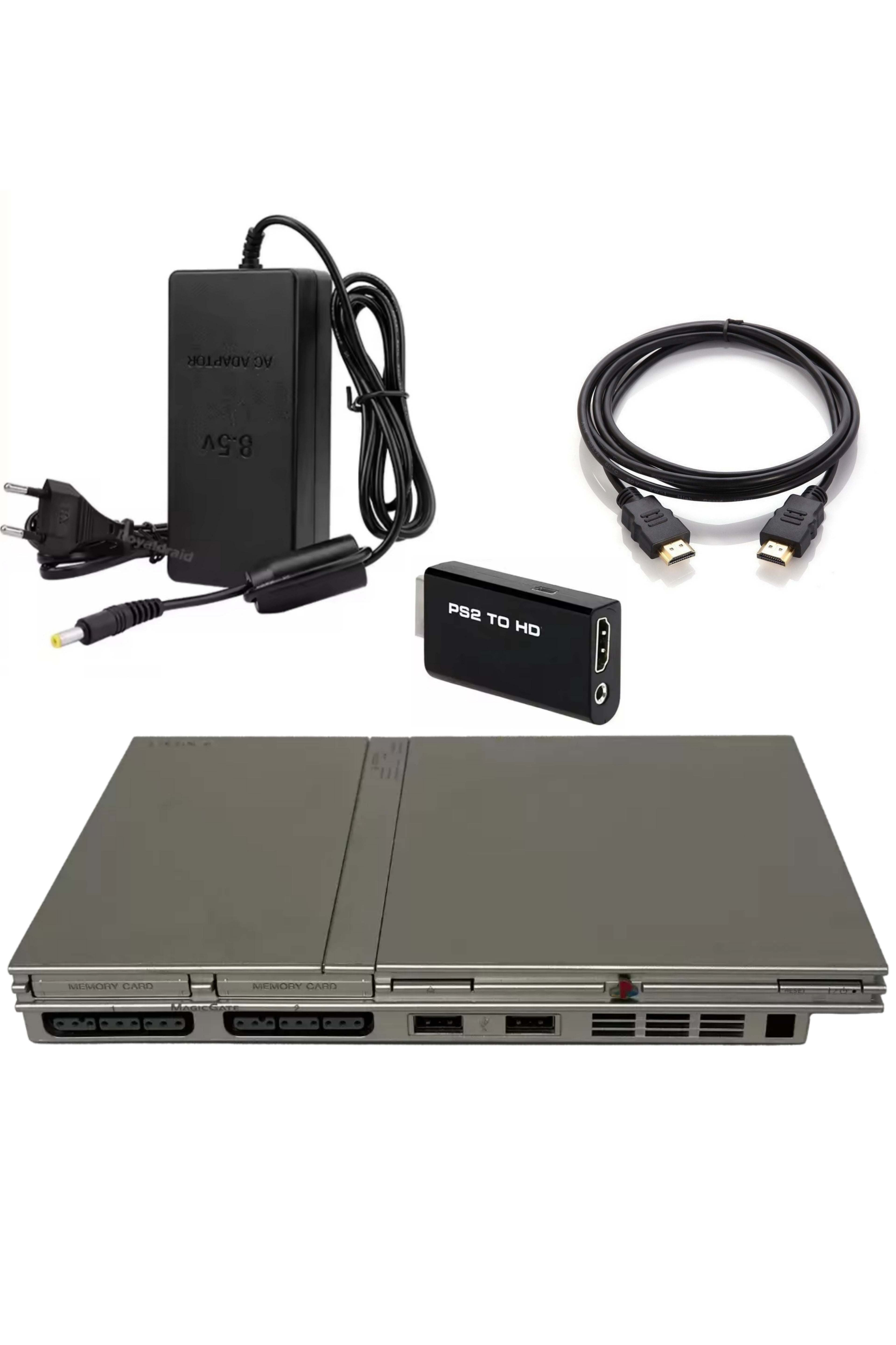 Console PlayStation 2 (PS2) SLIM Grise (Silver)
