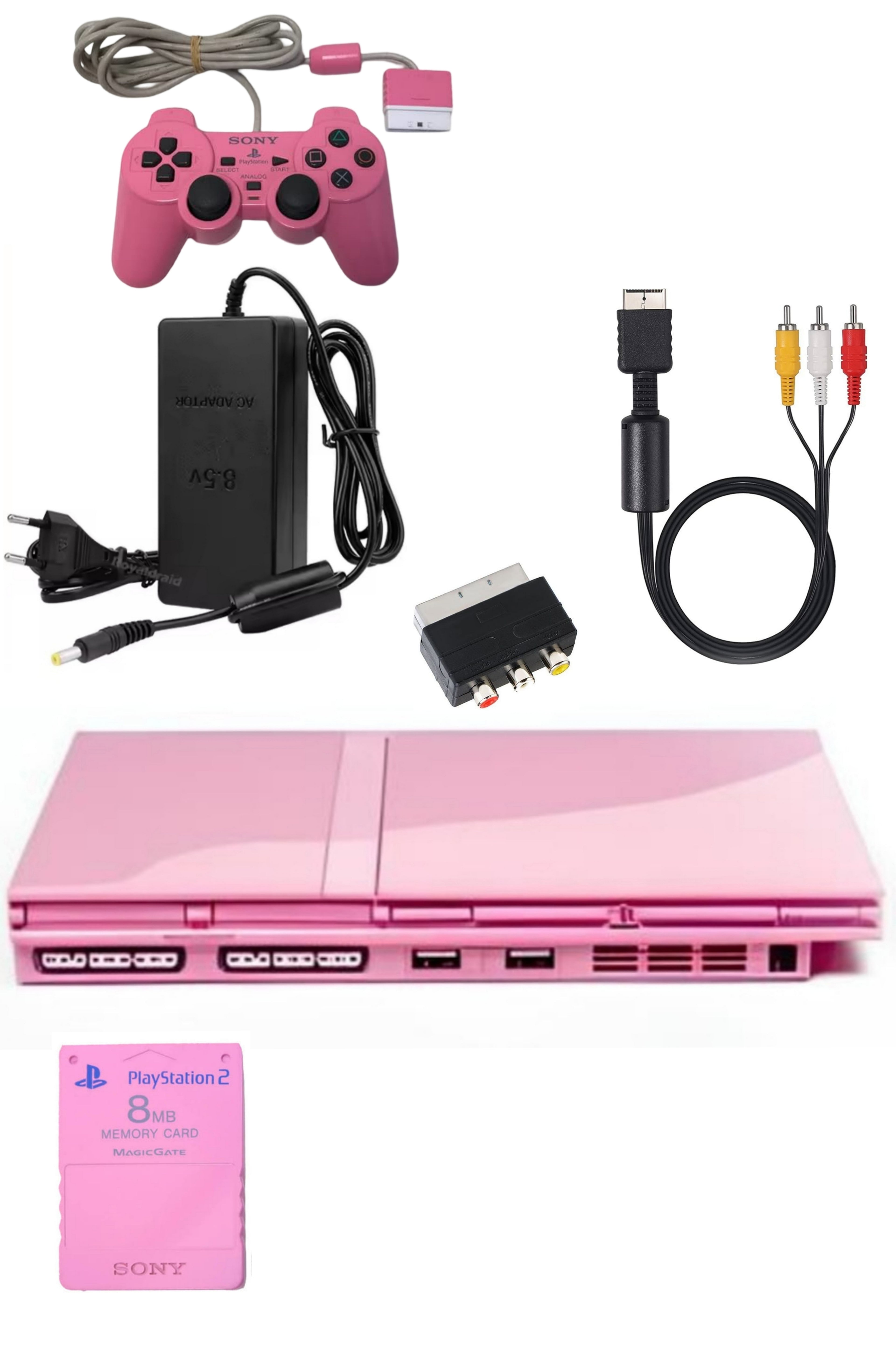 Console PlayStation 2 (PS2) SLIM Rose (Pink)